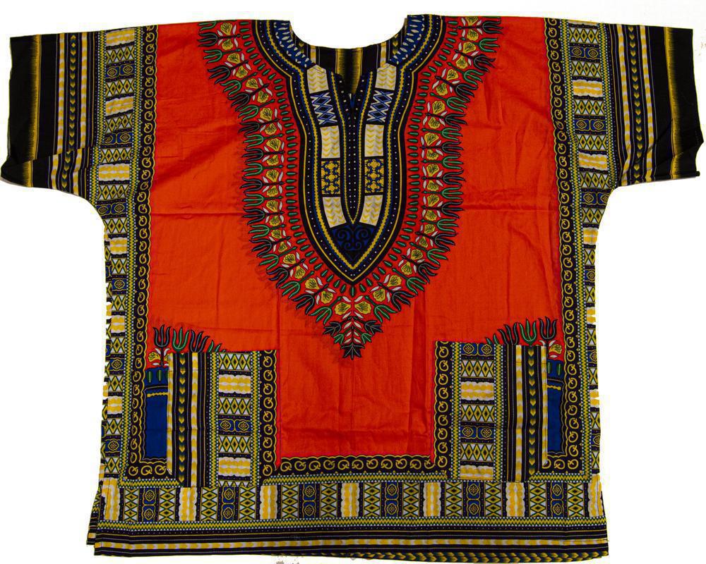 Orange - African Dashiki Shirt