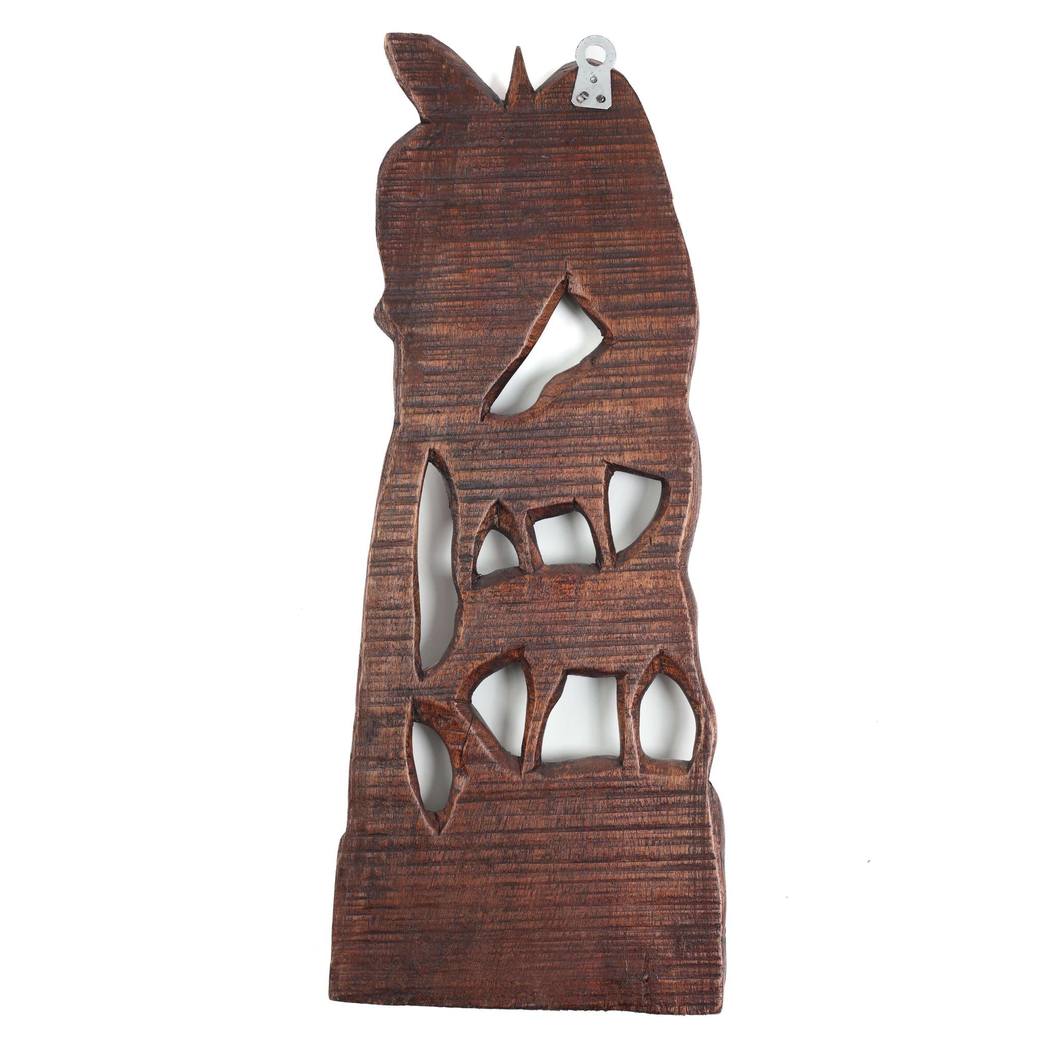 Safari Woodcarving Panel