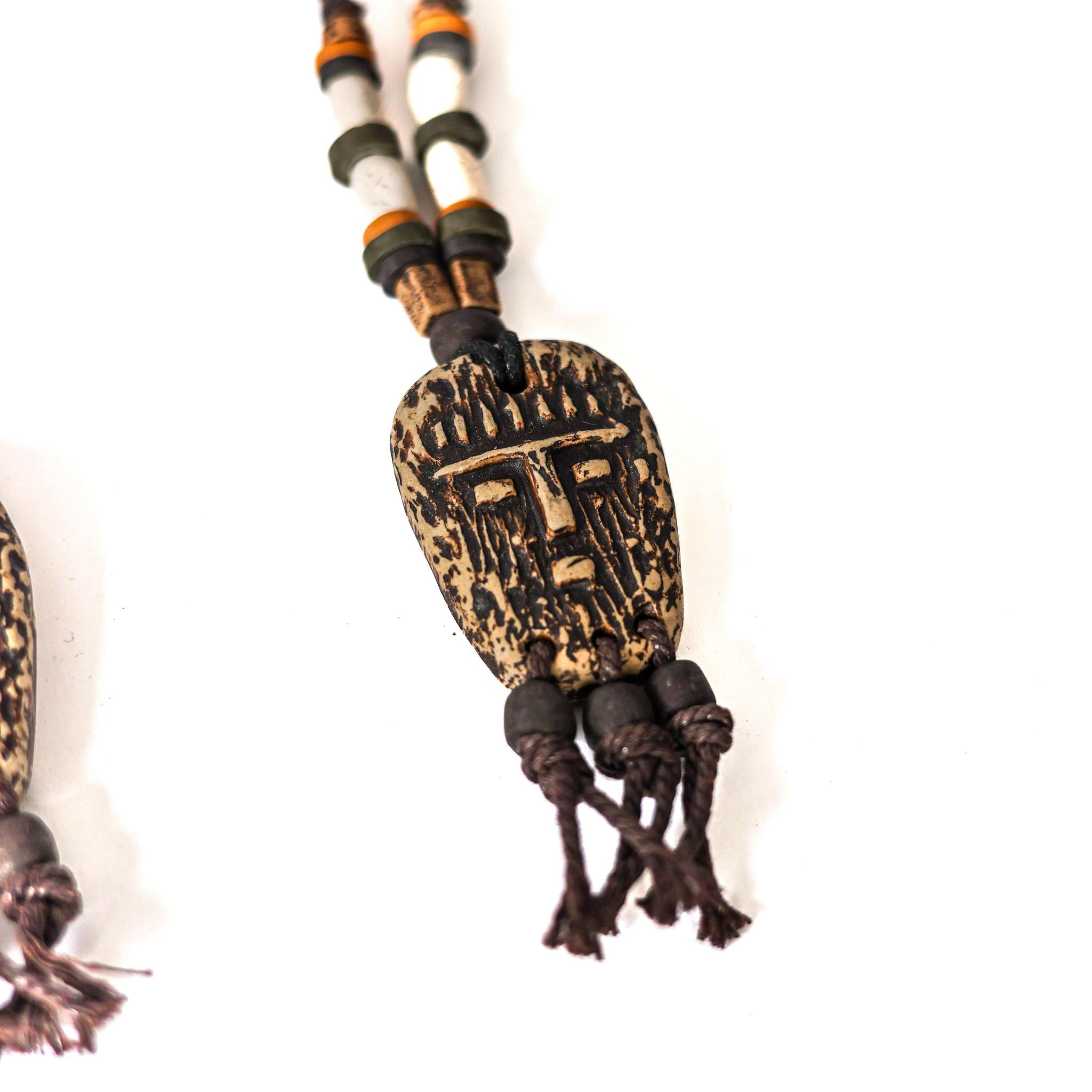 Unique Mask Pendant Necklace