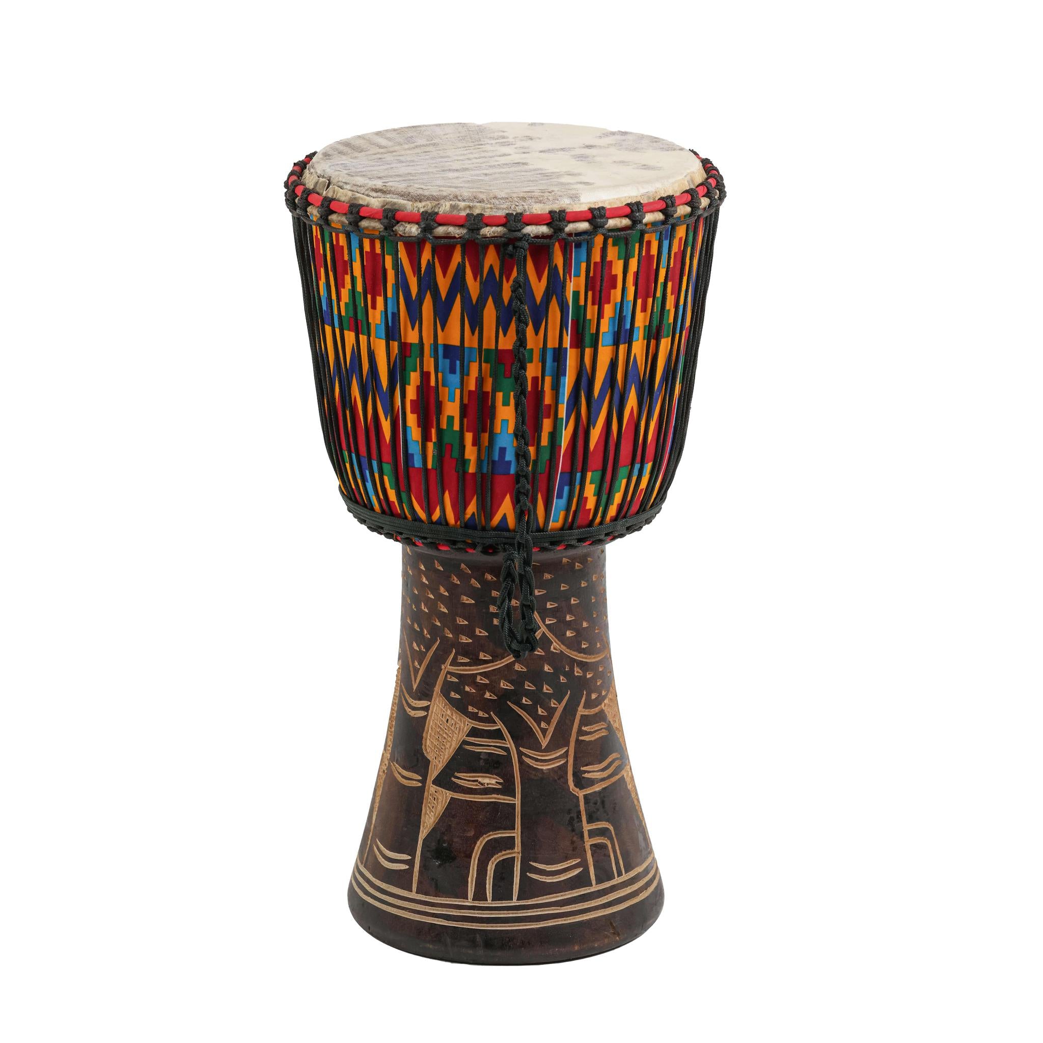 Kente Djembe Drum - Large
