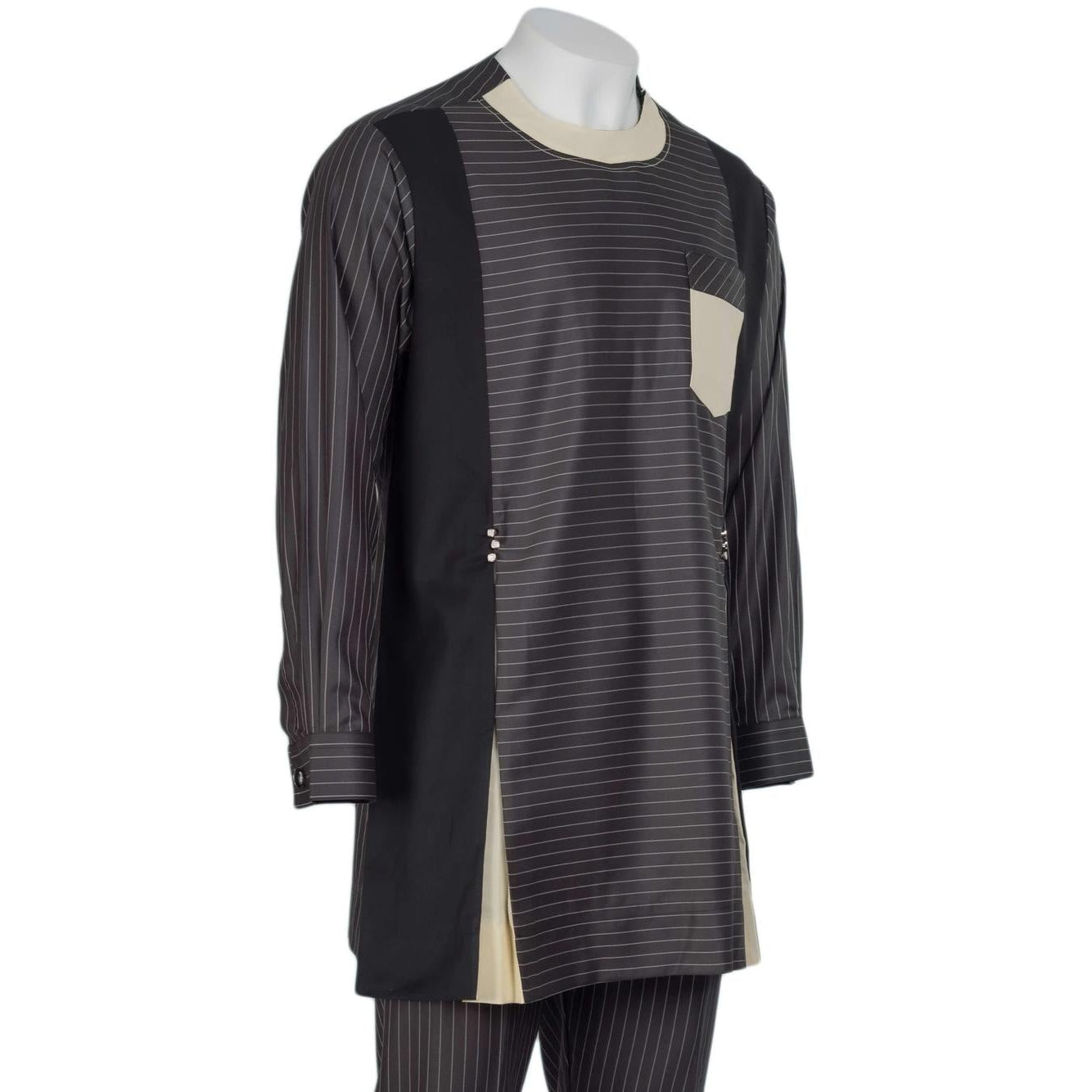 Gray Striped Mixed Set