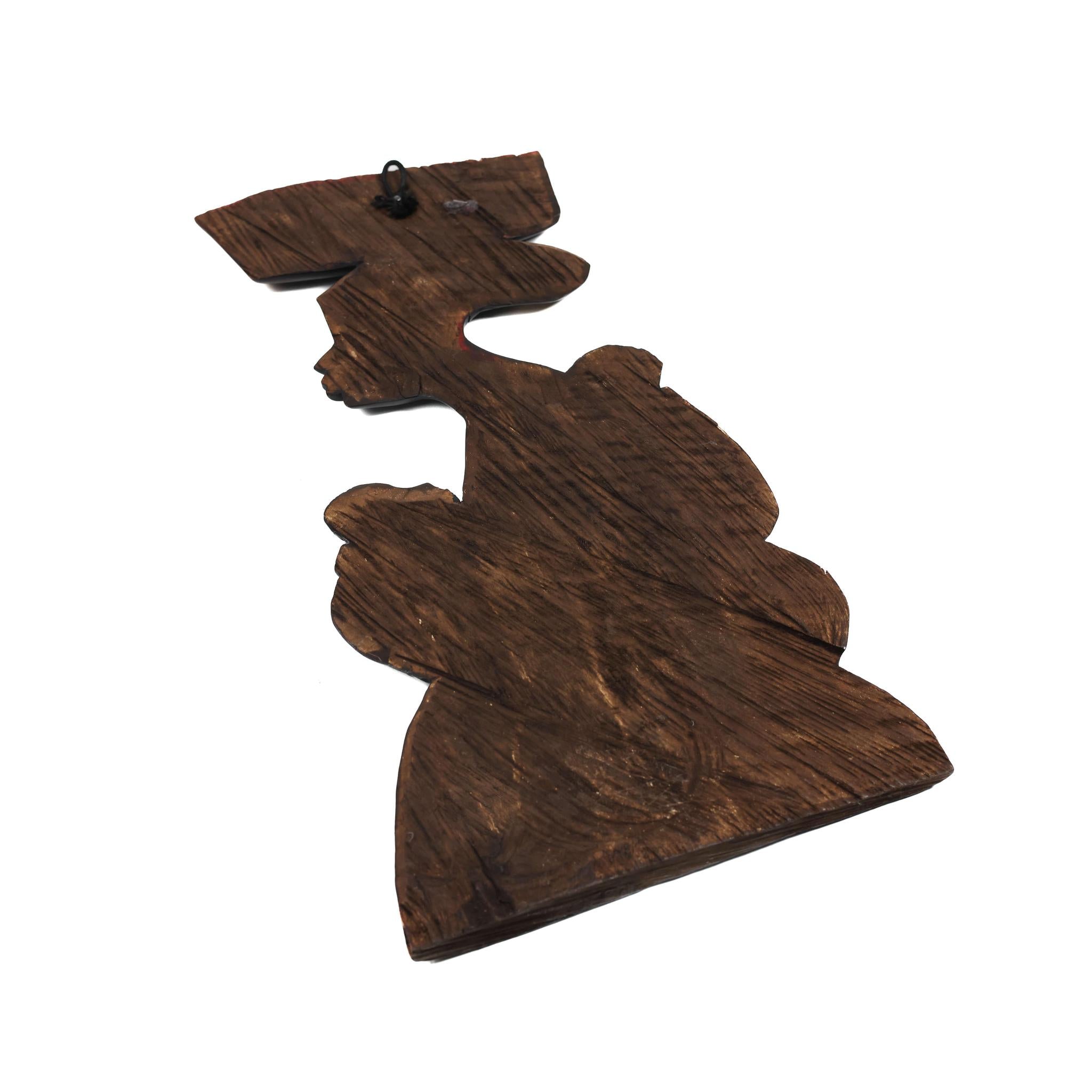 Hand-Carved Mama Africa Wall Sculpture - Large