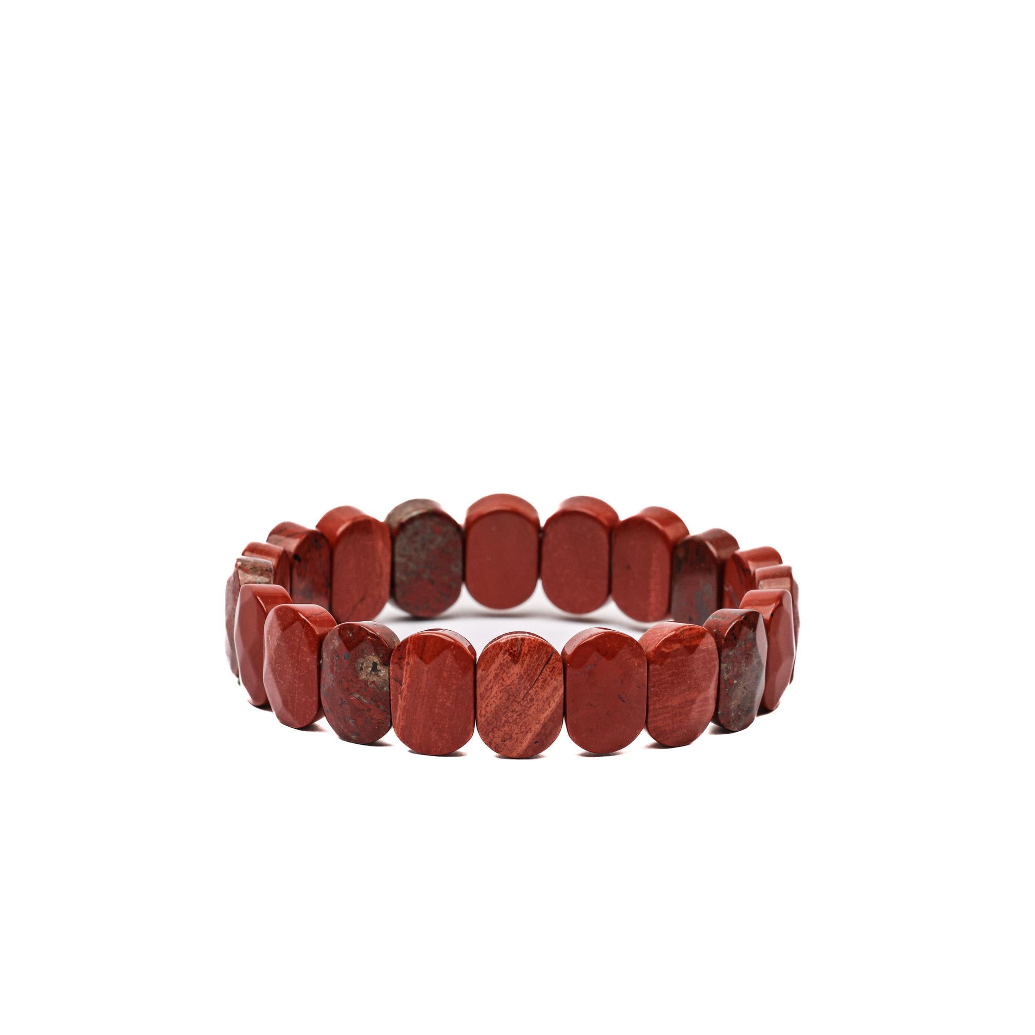 Coral Red Jasper Bracelet