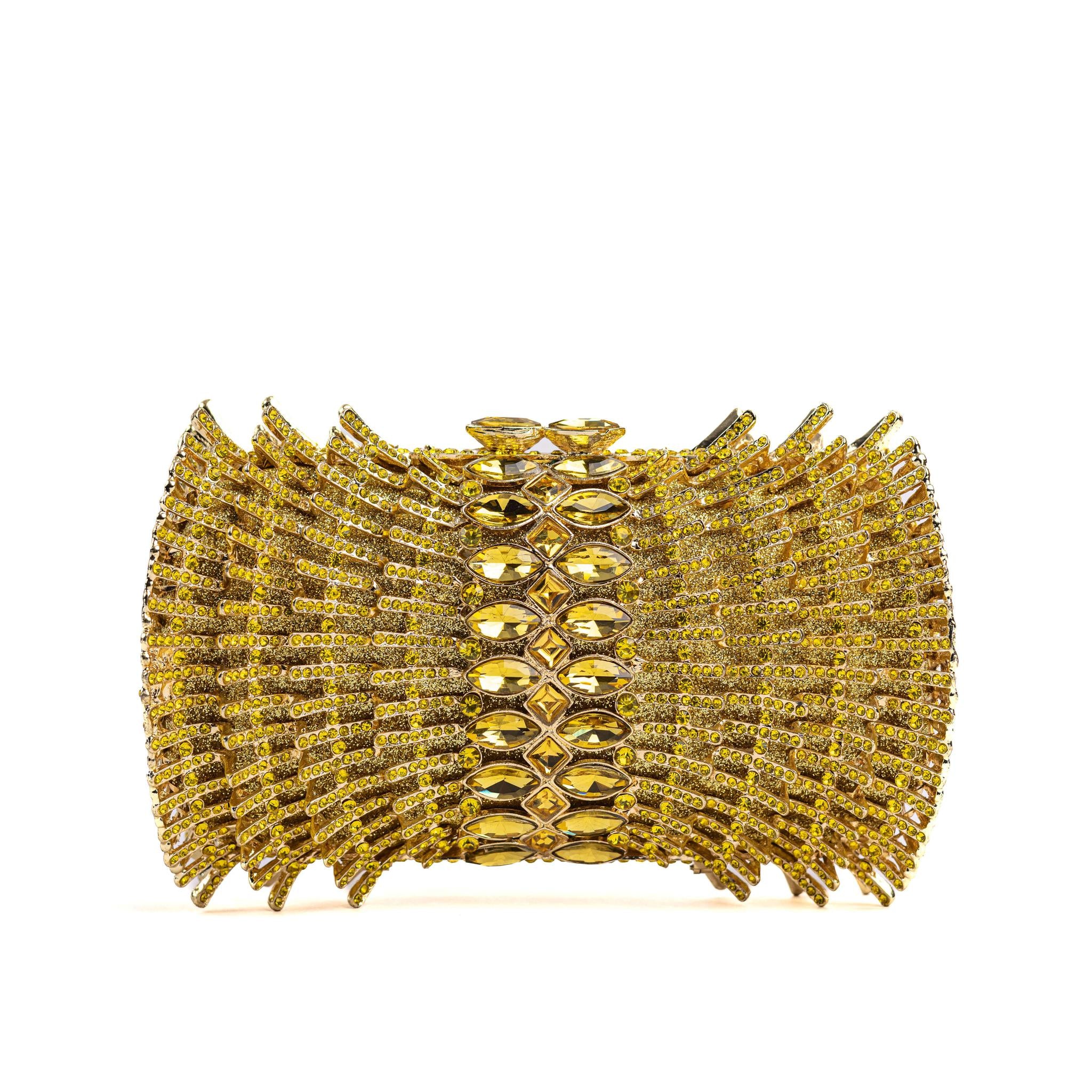 Yellow Diamonds Clutch Purse