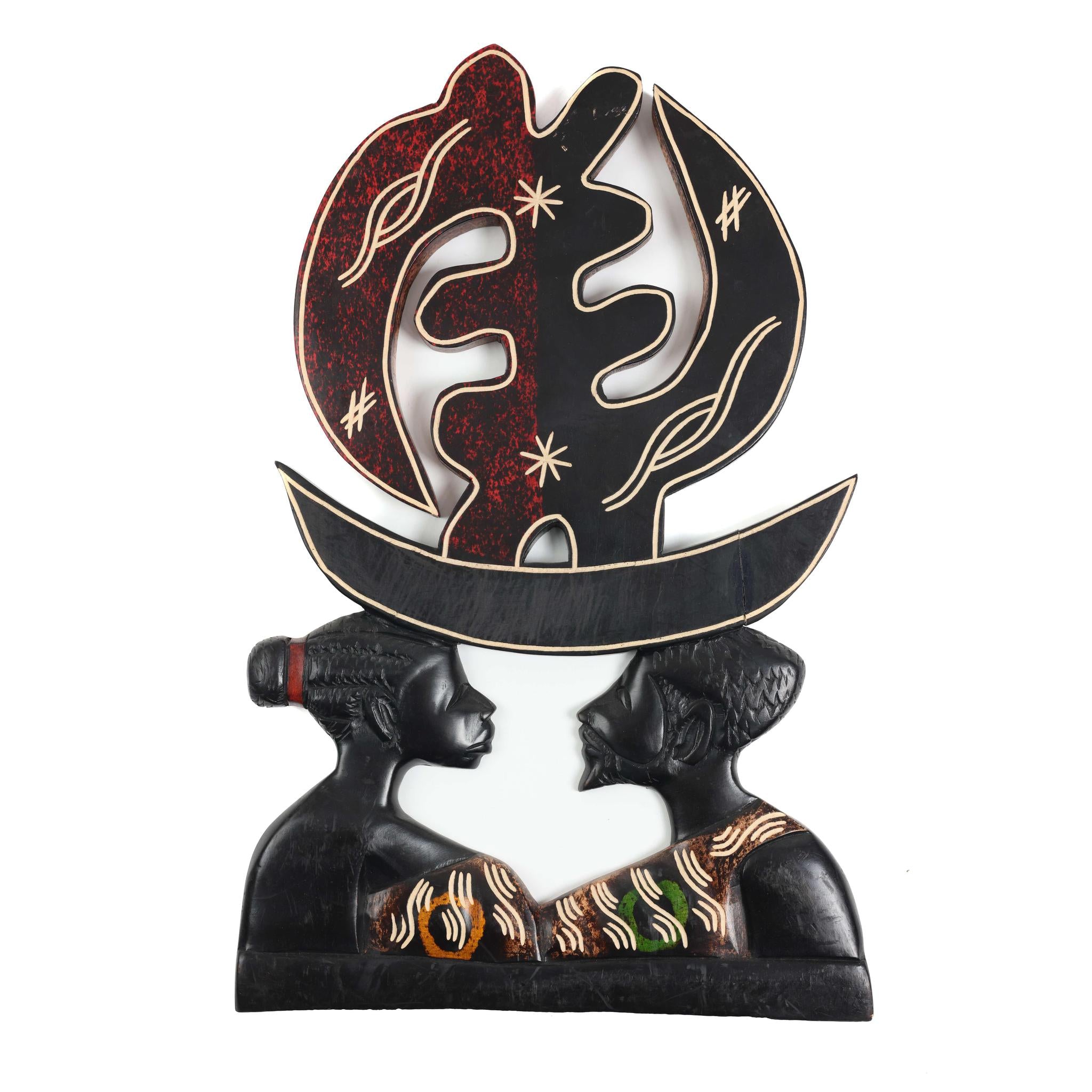 Cultural Gye Nyame Couple Wall Art