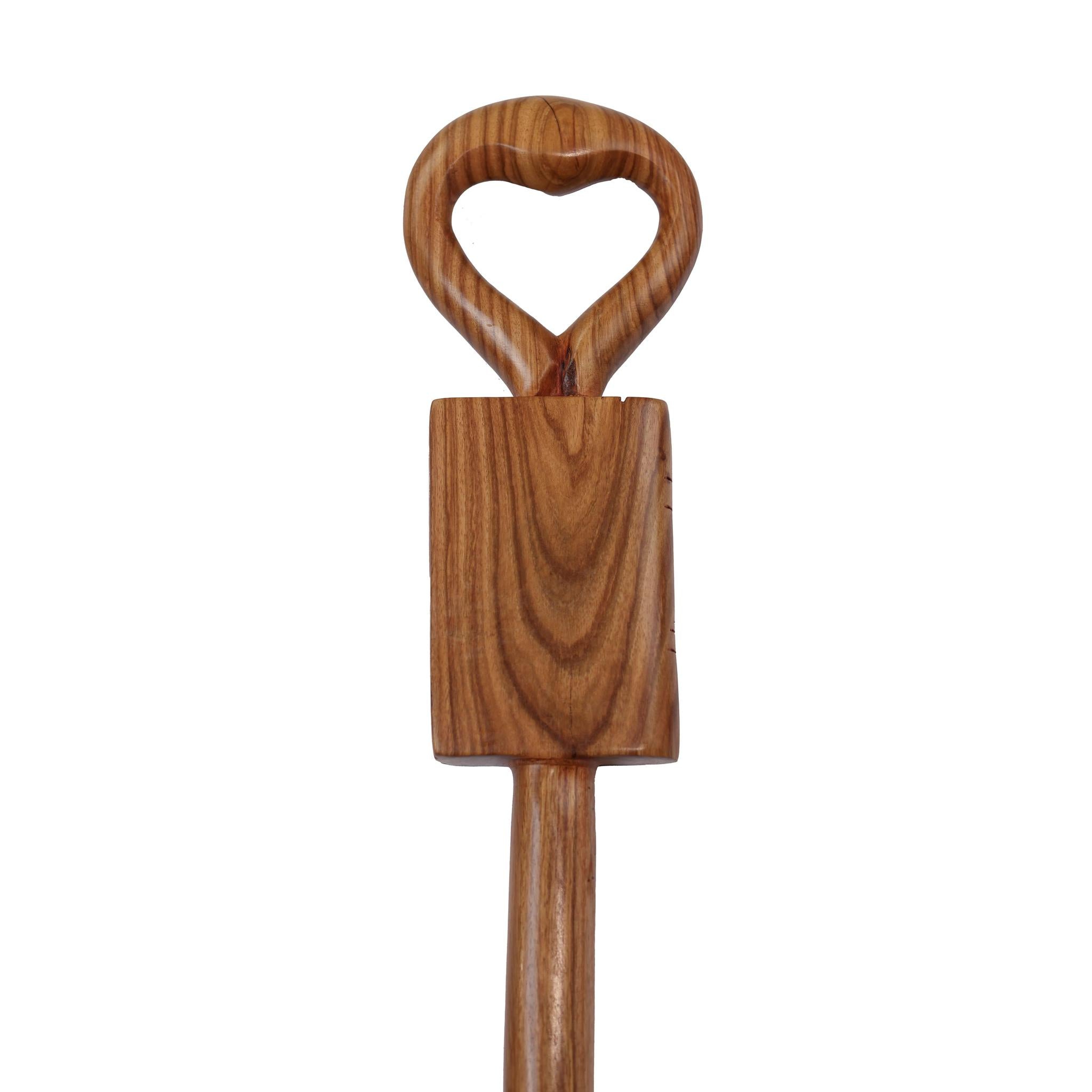 Hand-Carved Ghanaian Walking Stick Book of Africa