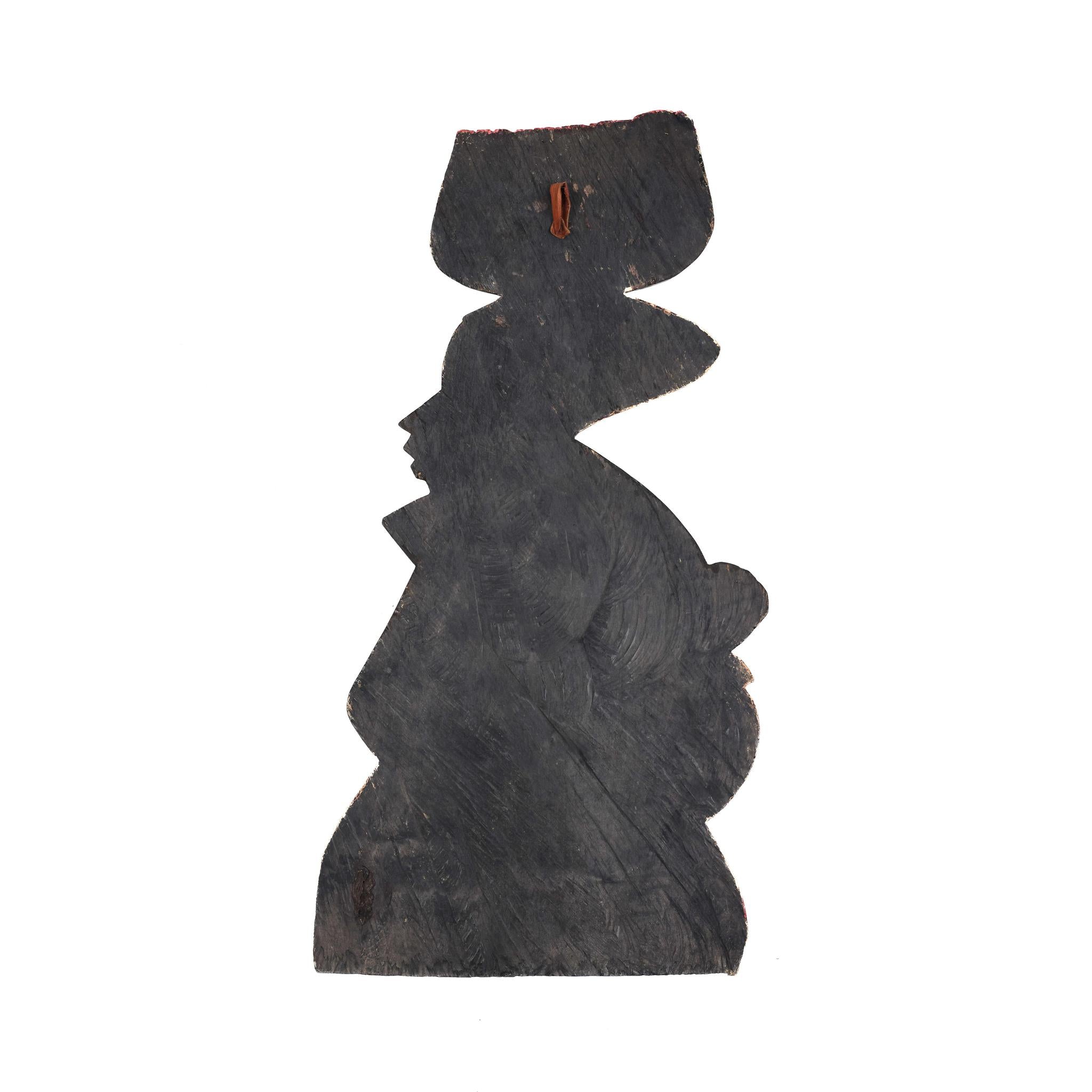 Hand-Carved Sweet Mother Wall Sculpture - Large