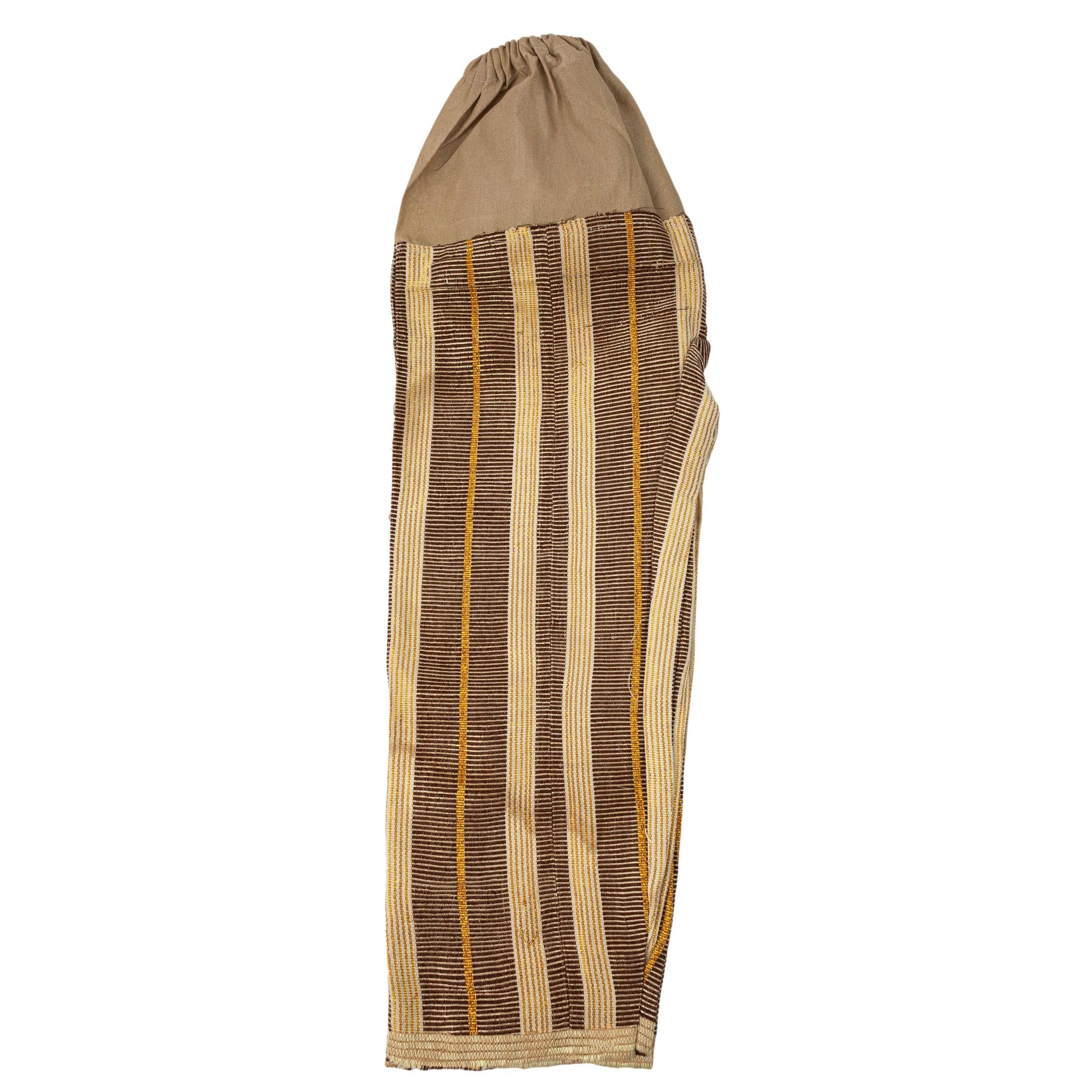 Brown & Gold Aso-Oke Kids Set