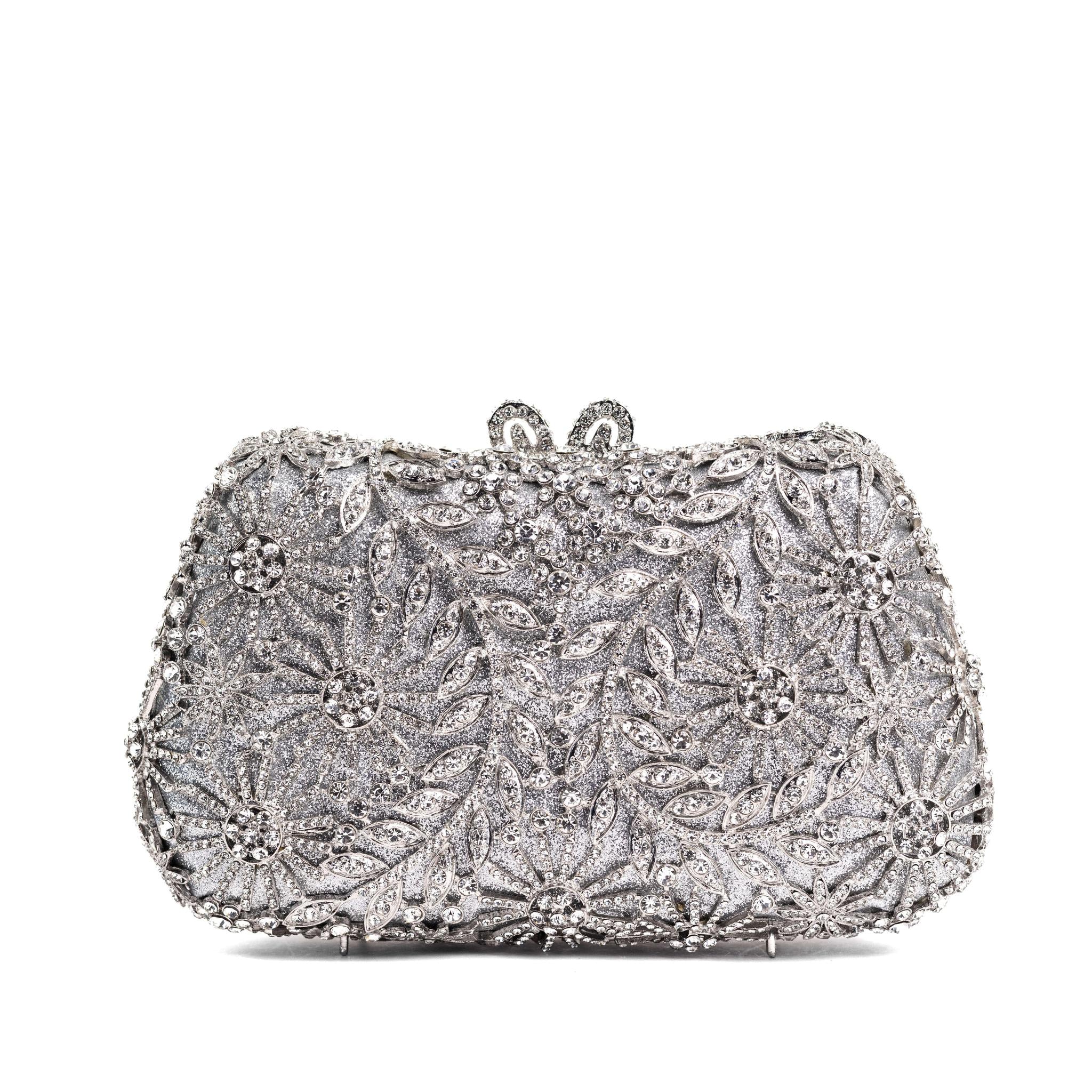 Rhinestone clutch deals purse