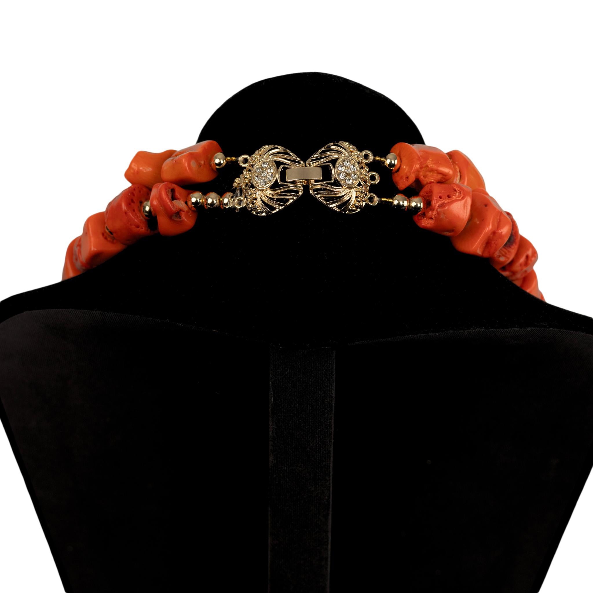 Original Coral Jewelry Two Step Choker Set