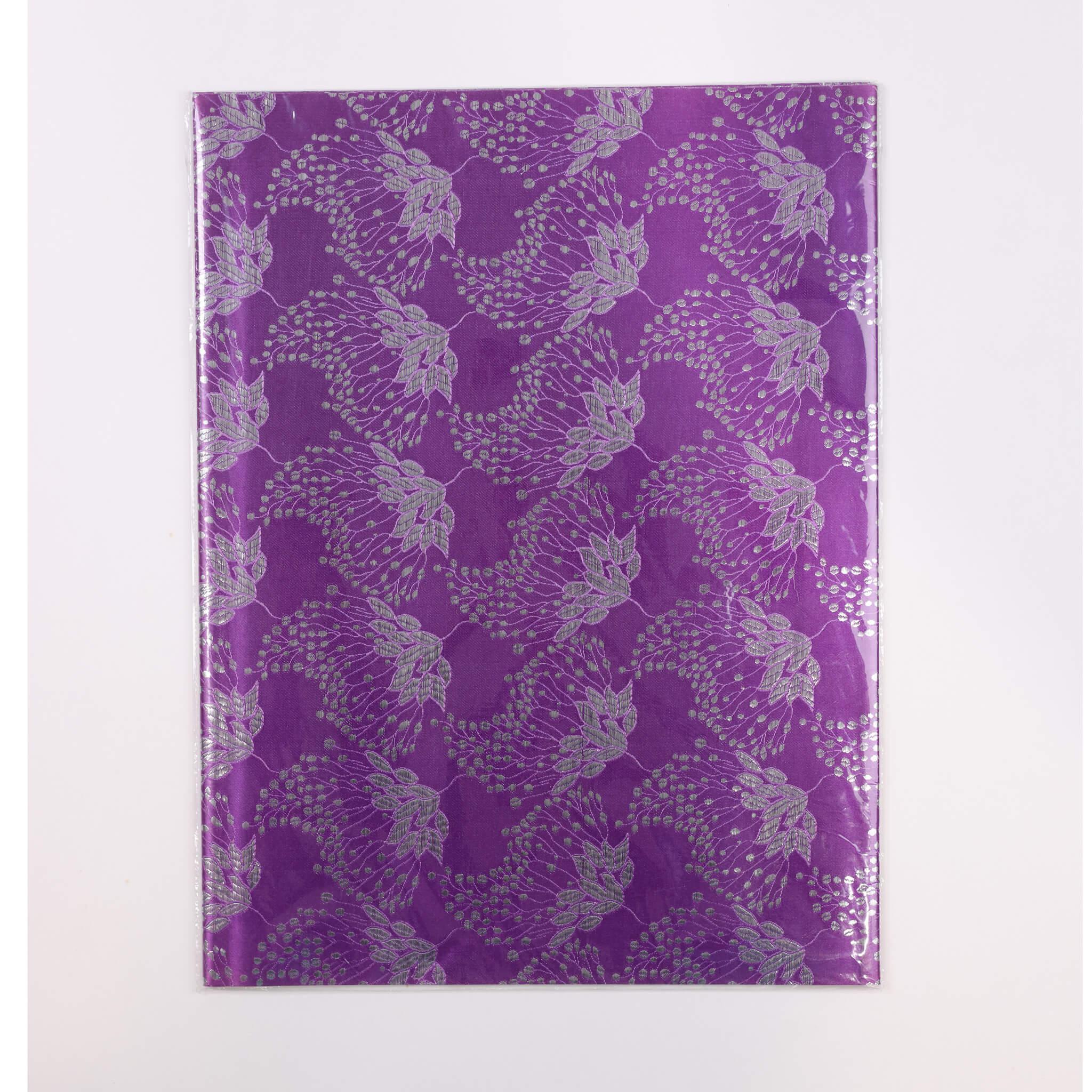 Purple Silver 2pc Sego Gele