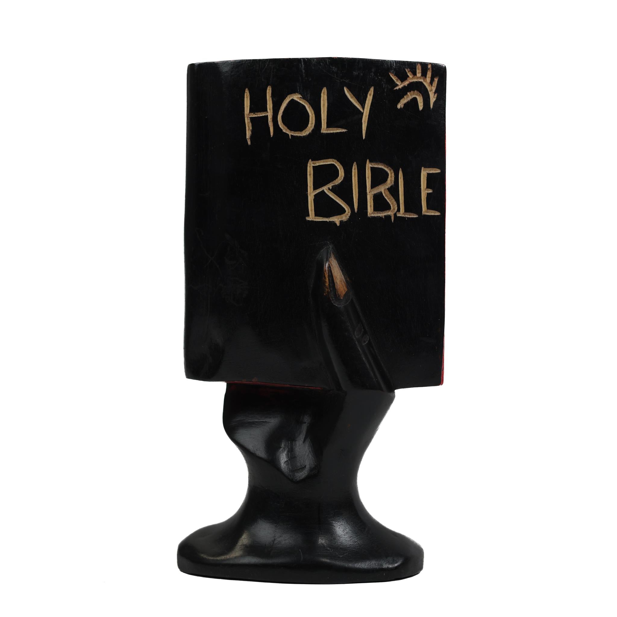 Hand-Carved Ghanaian Sculpture: Holding Faith