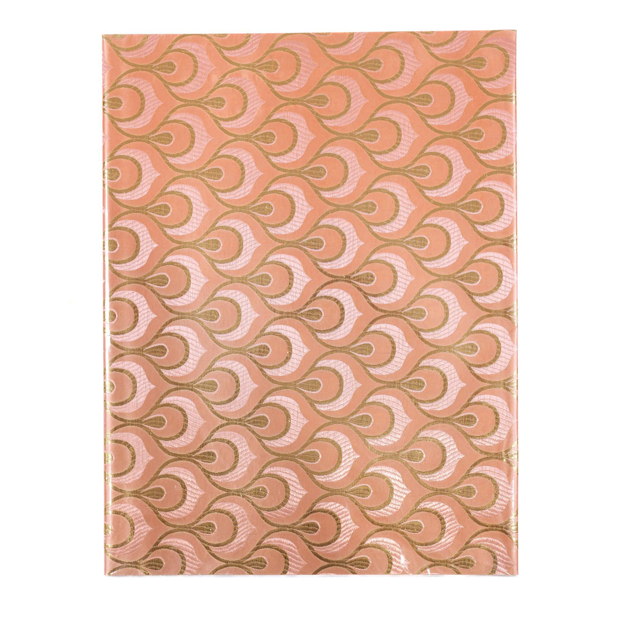 Peach & Gold 2pc Sego Gele