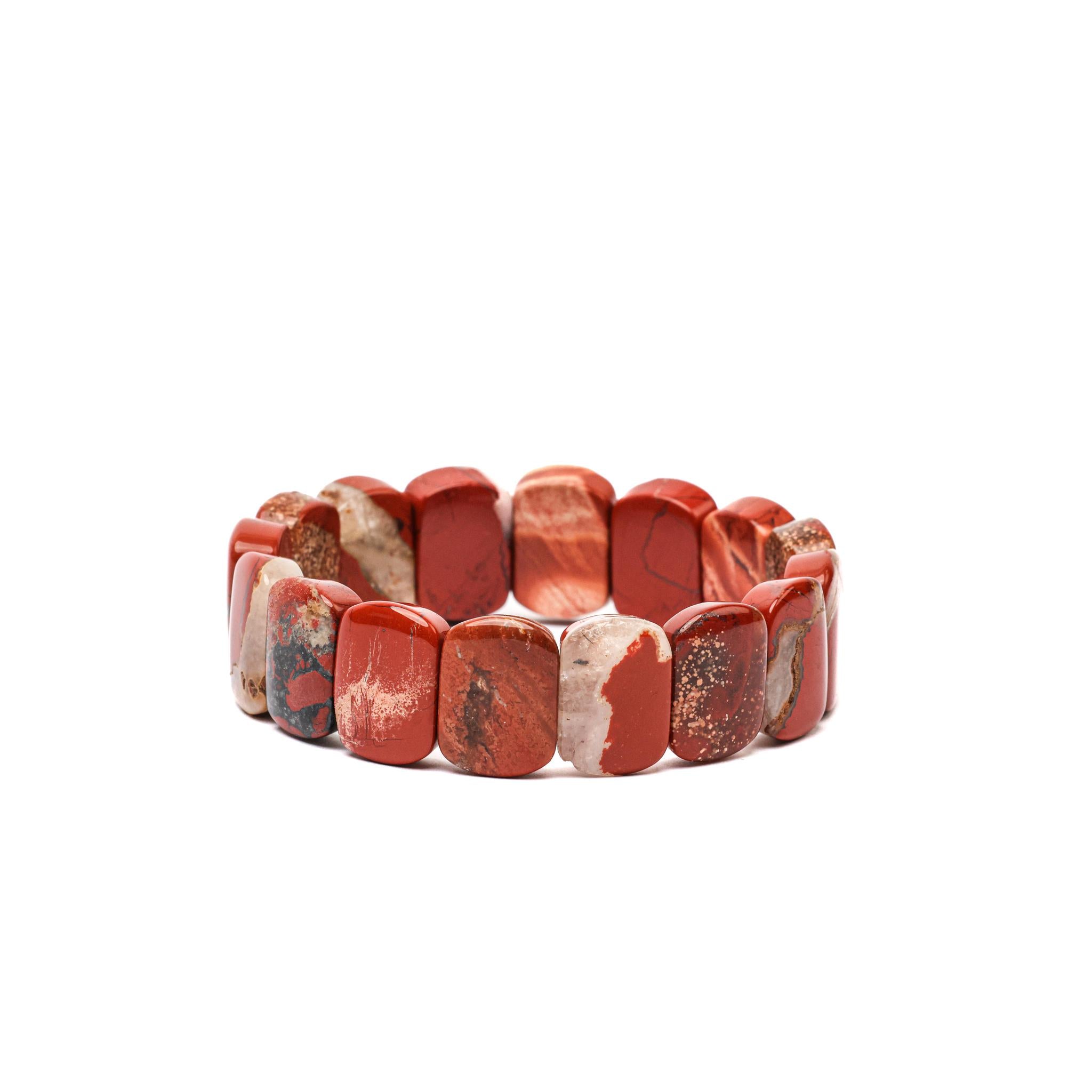 Coral Red Jasper Bracelet