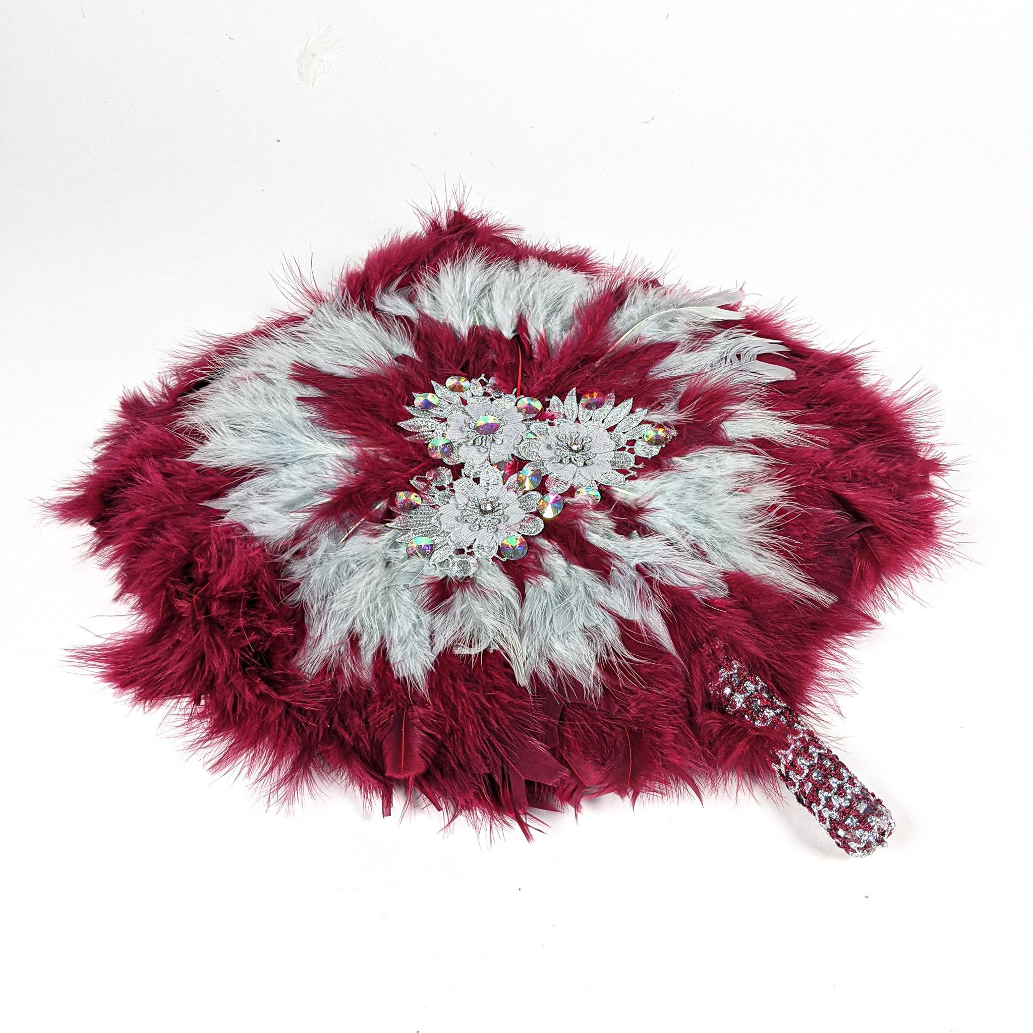 Wine Traditional Wedding Hand Fan