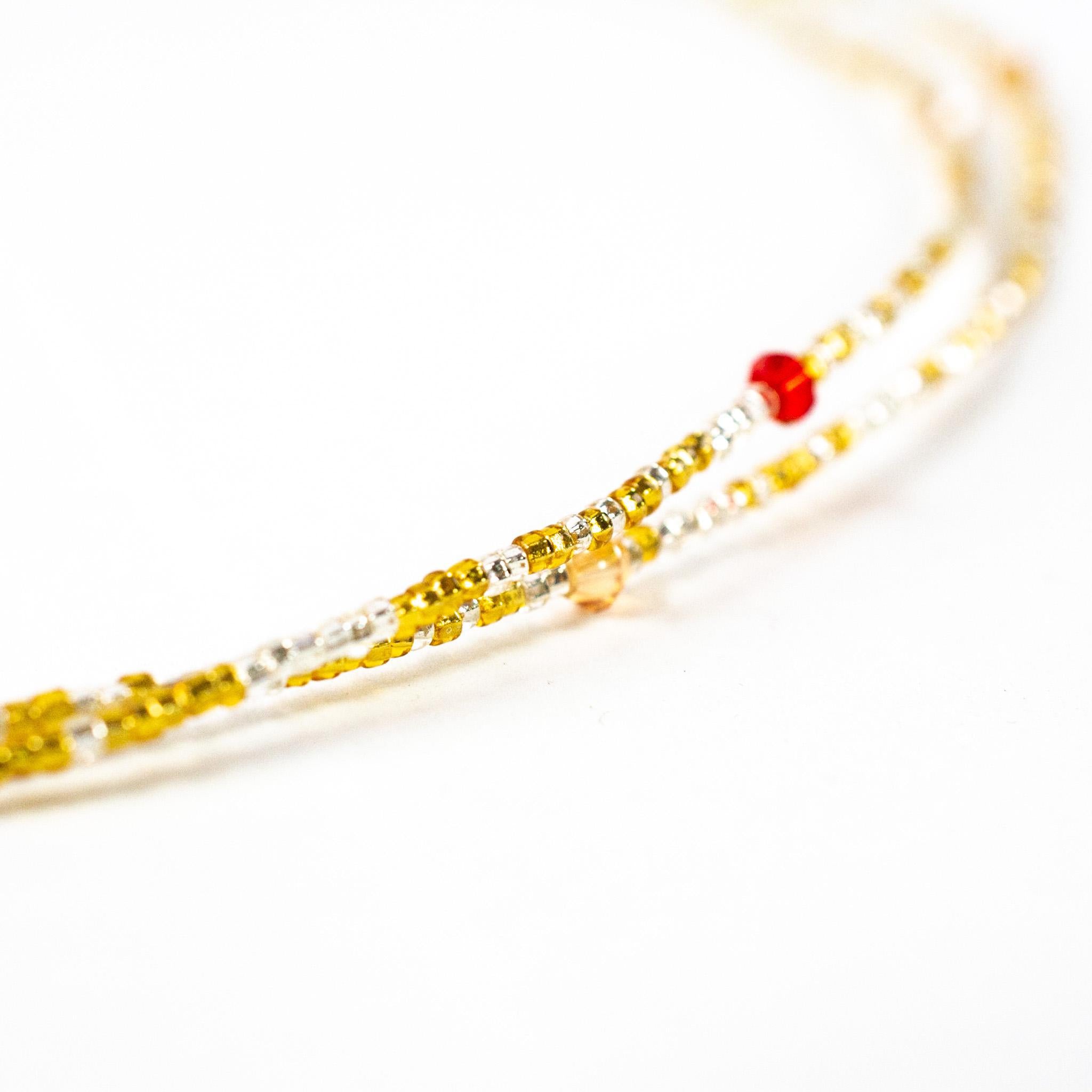 Gold Multicolored Clasp Waist Beads