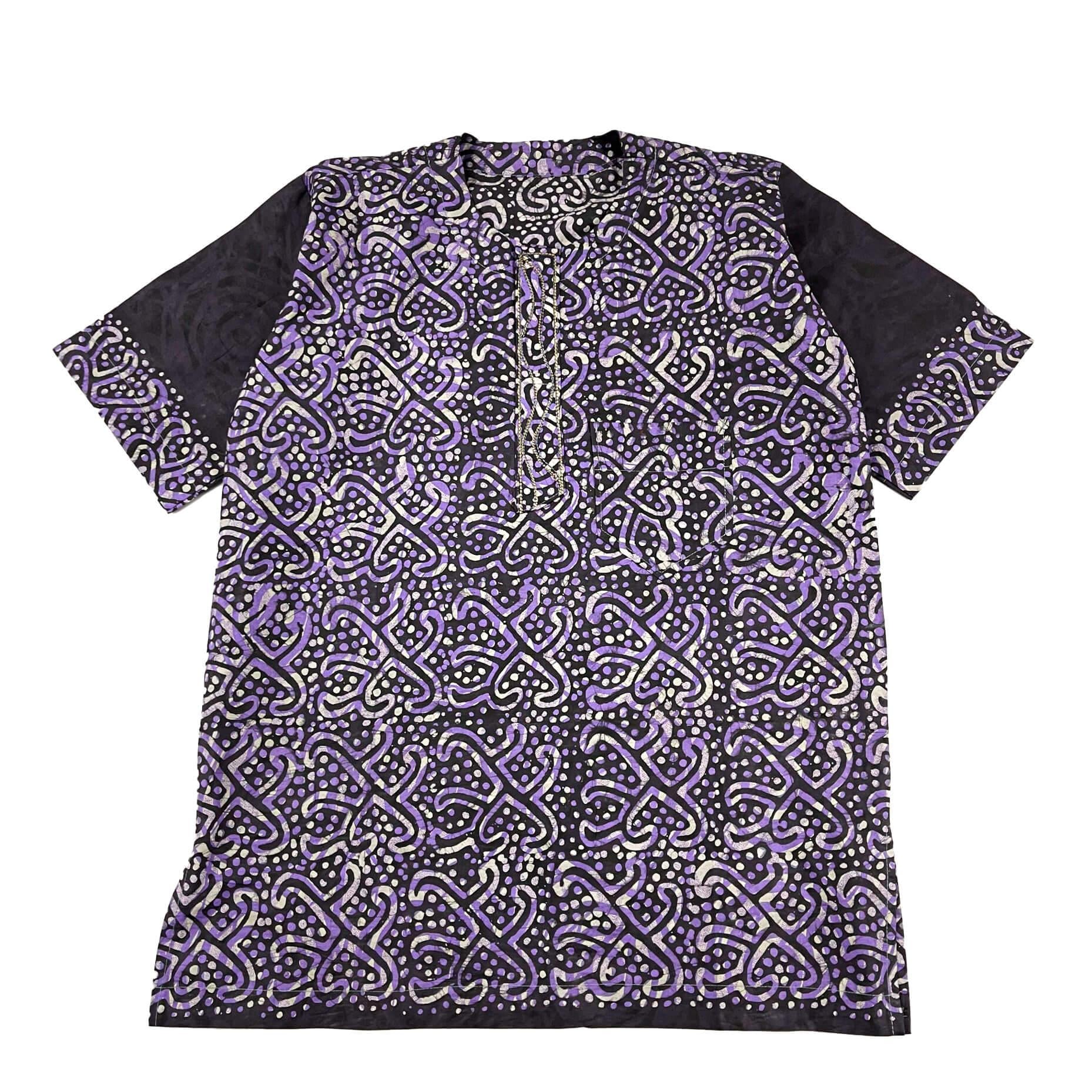 Men's Tye & Dye Purple Top