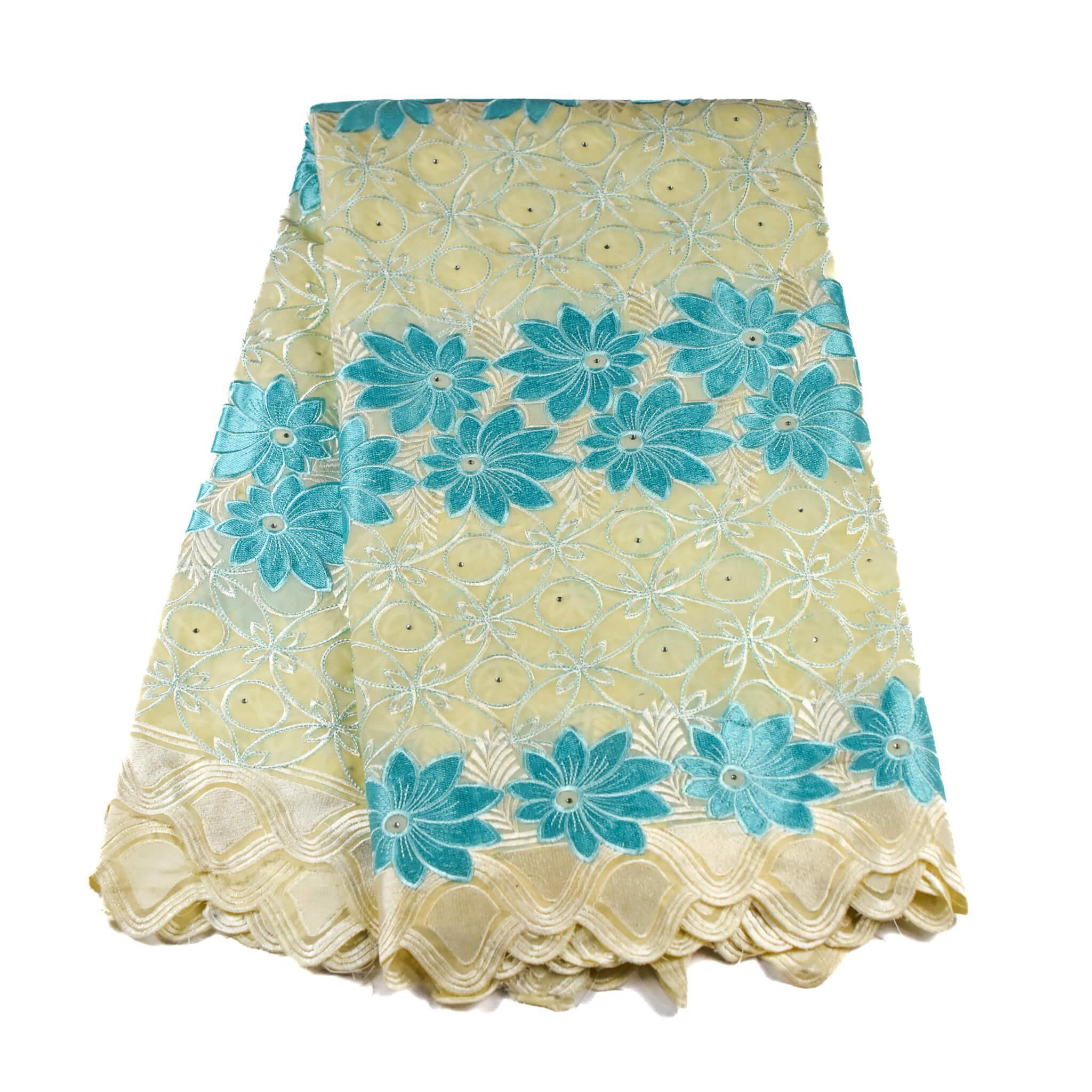 Creme Floral Cotton Lace