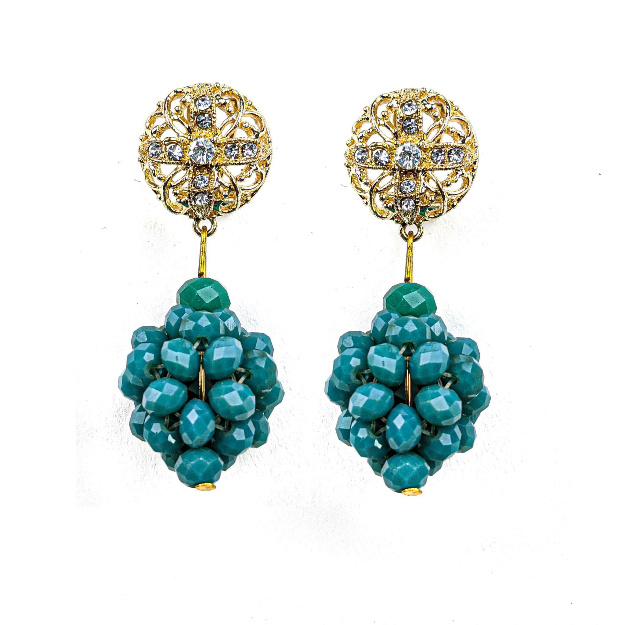Turquoise Beaded Earrings