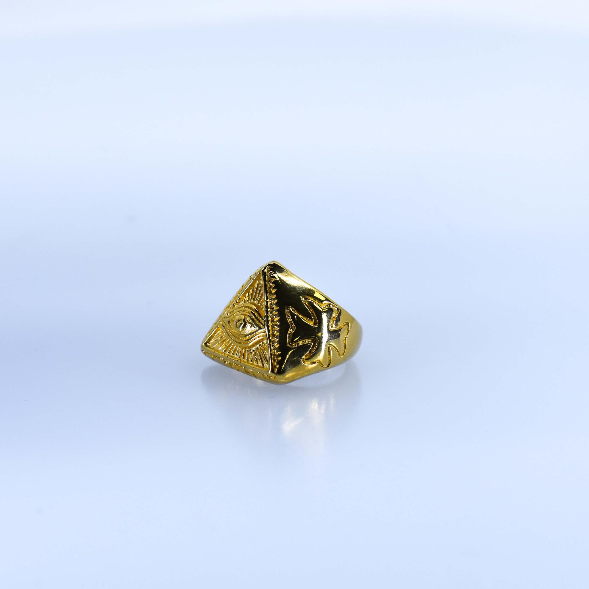 Men’s Eye of Providence Pyramid Ring