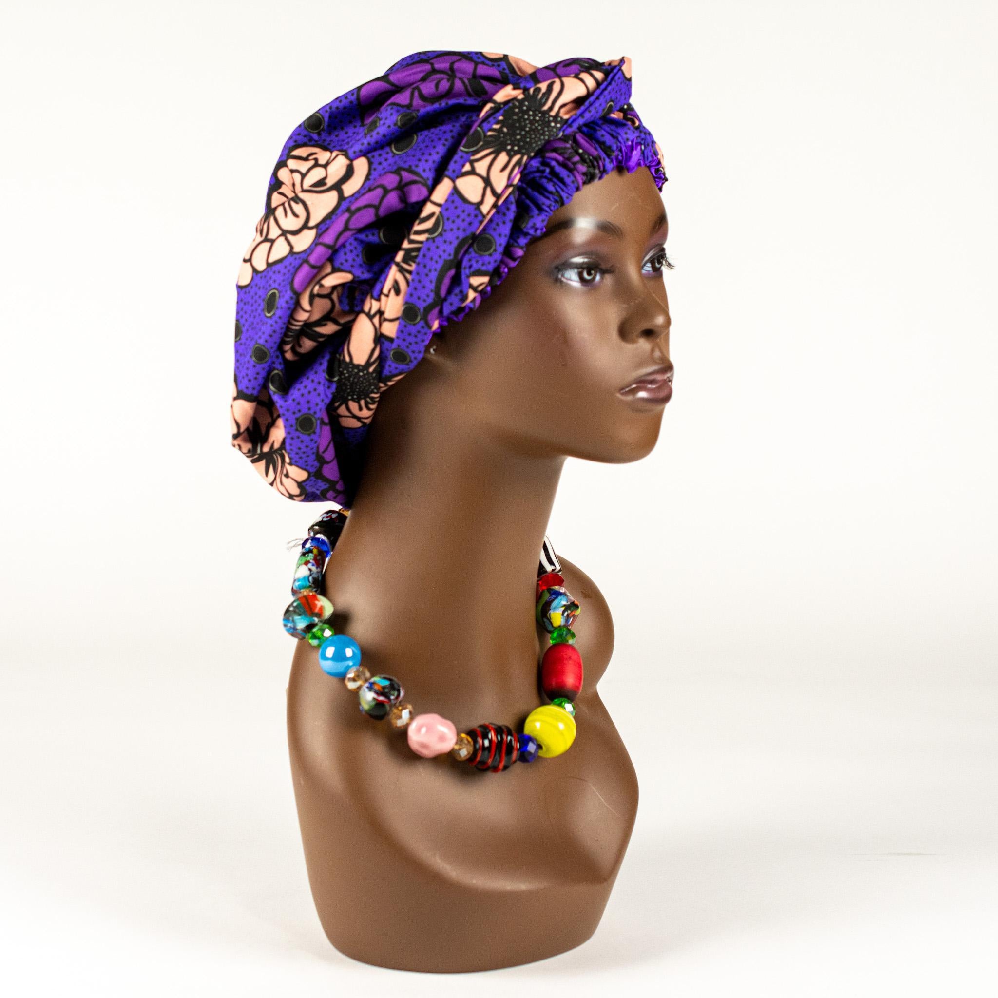 Silk Lined Ankara Bonnets