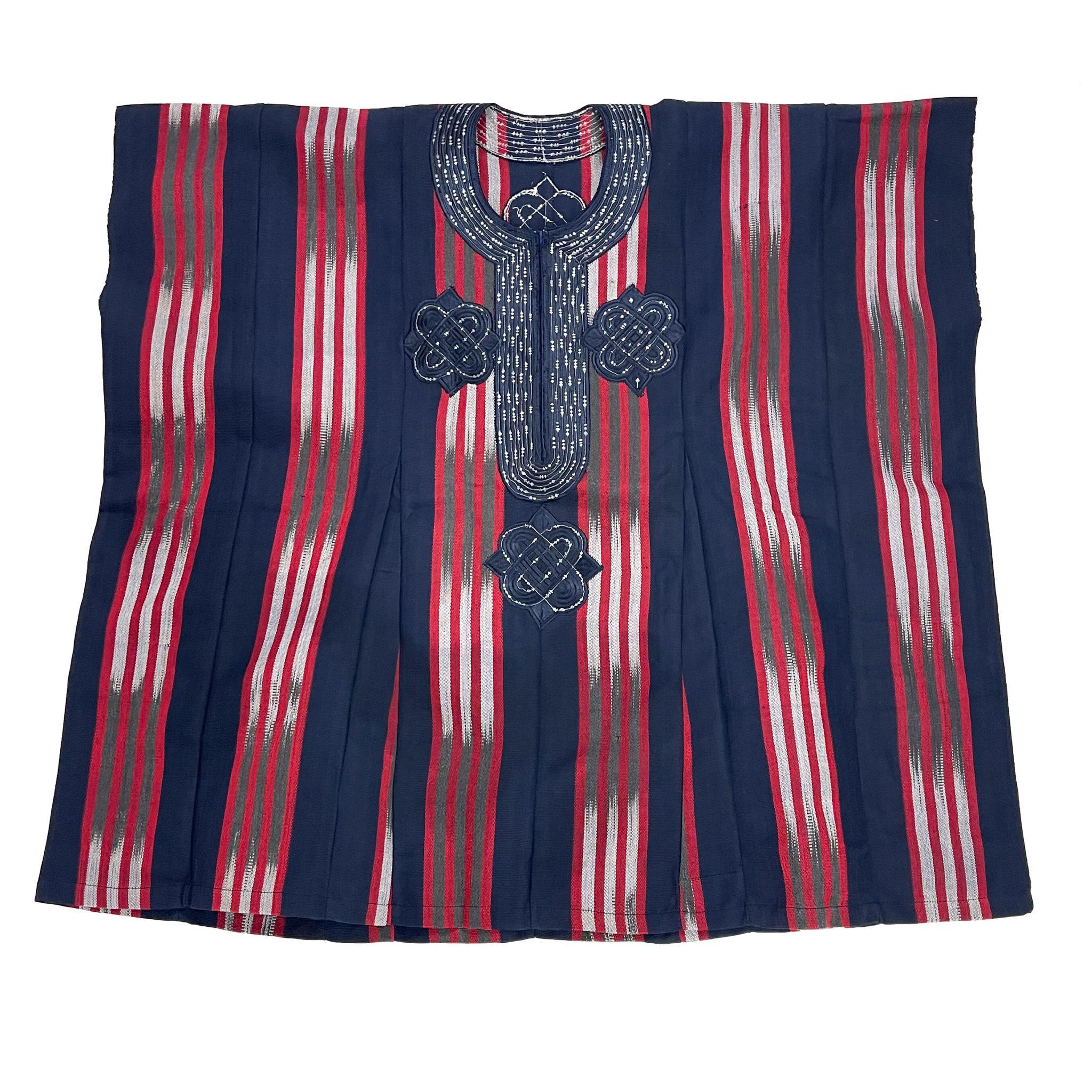 Blue & Red Dashiki Set