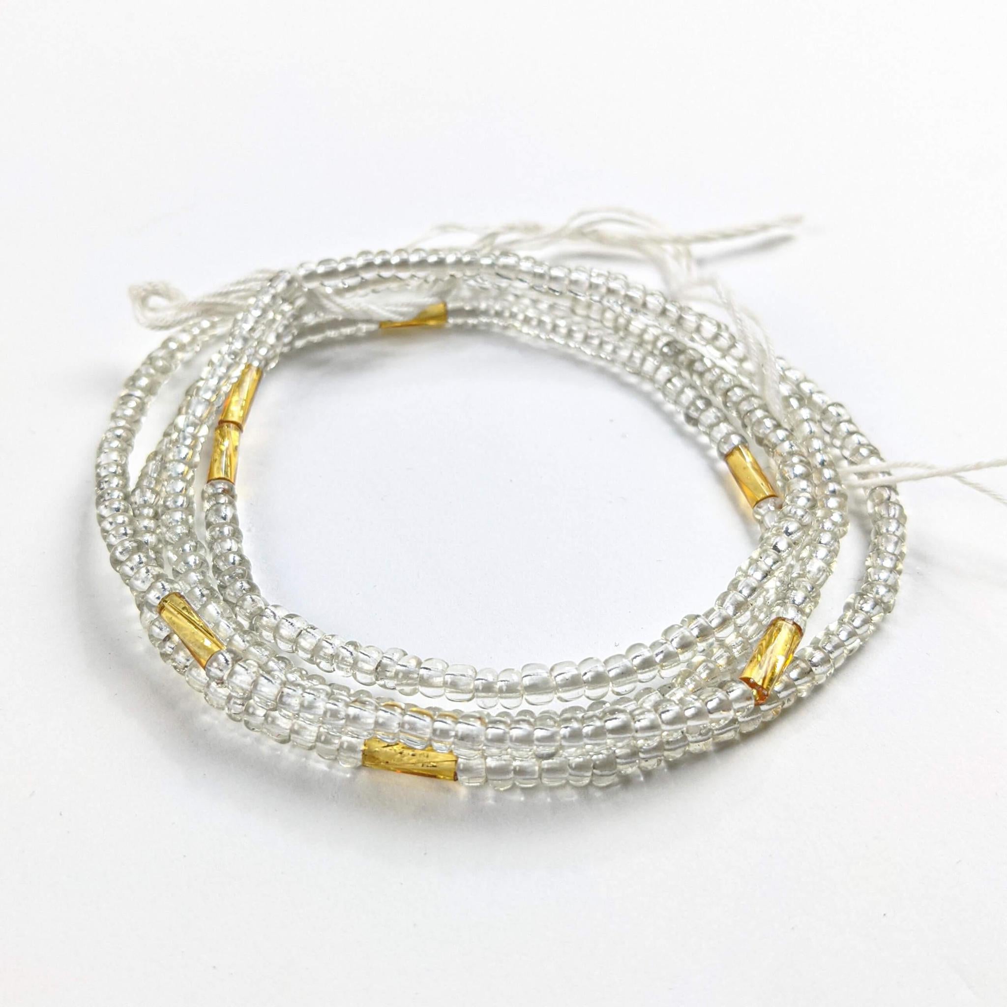 Clear African Waist Beads