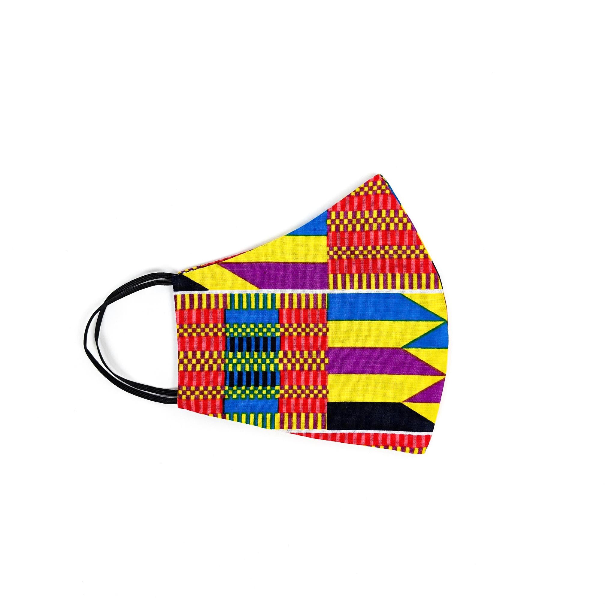 Kente Face Mask with Disposal Filters