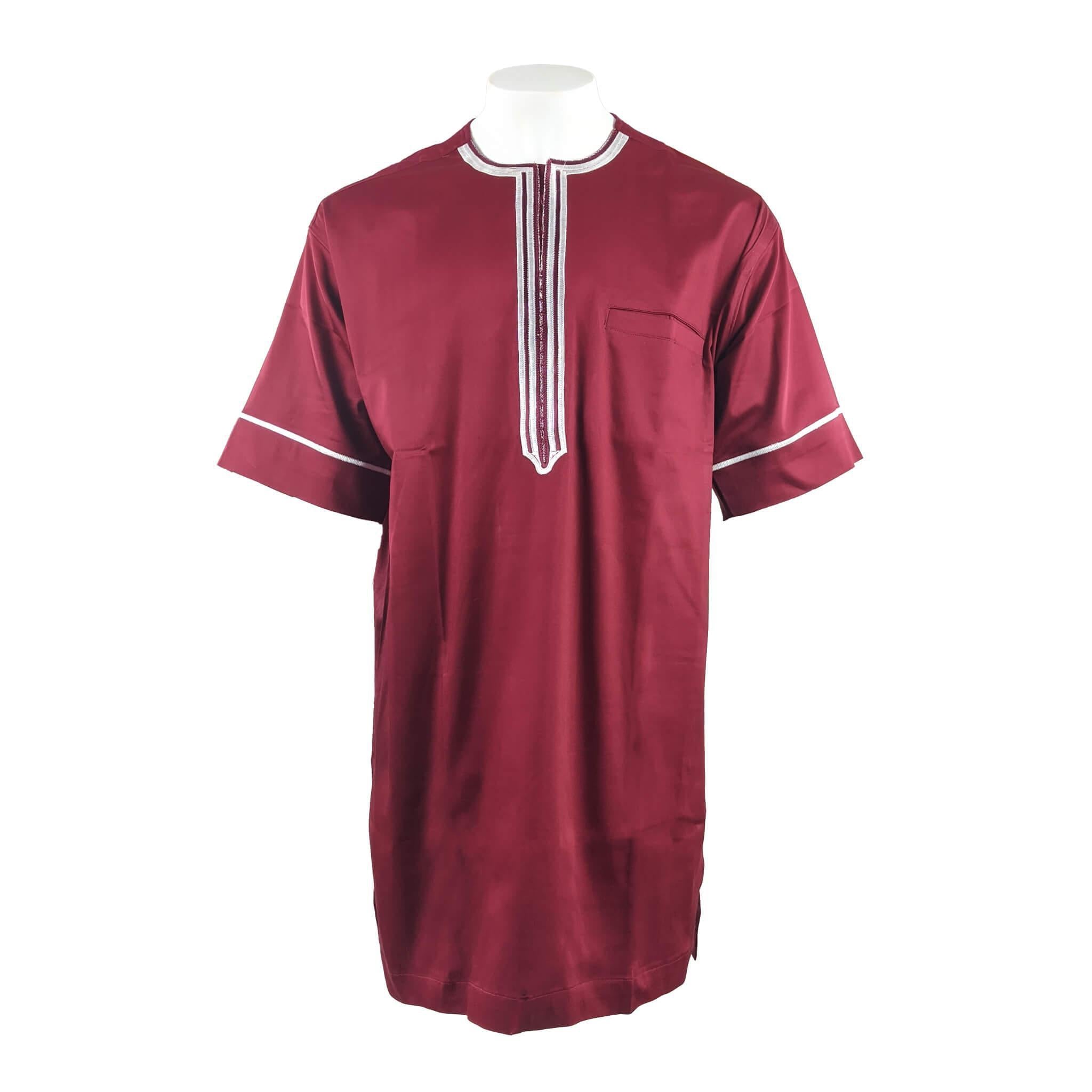 Wine Agbada 3pc Set