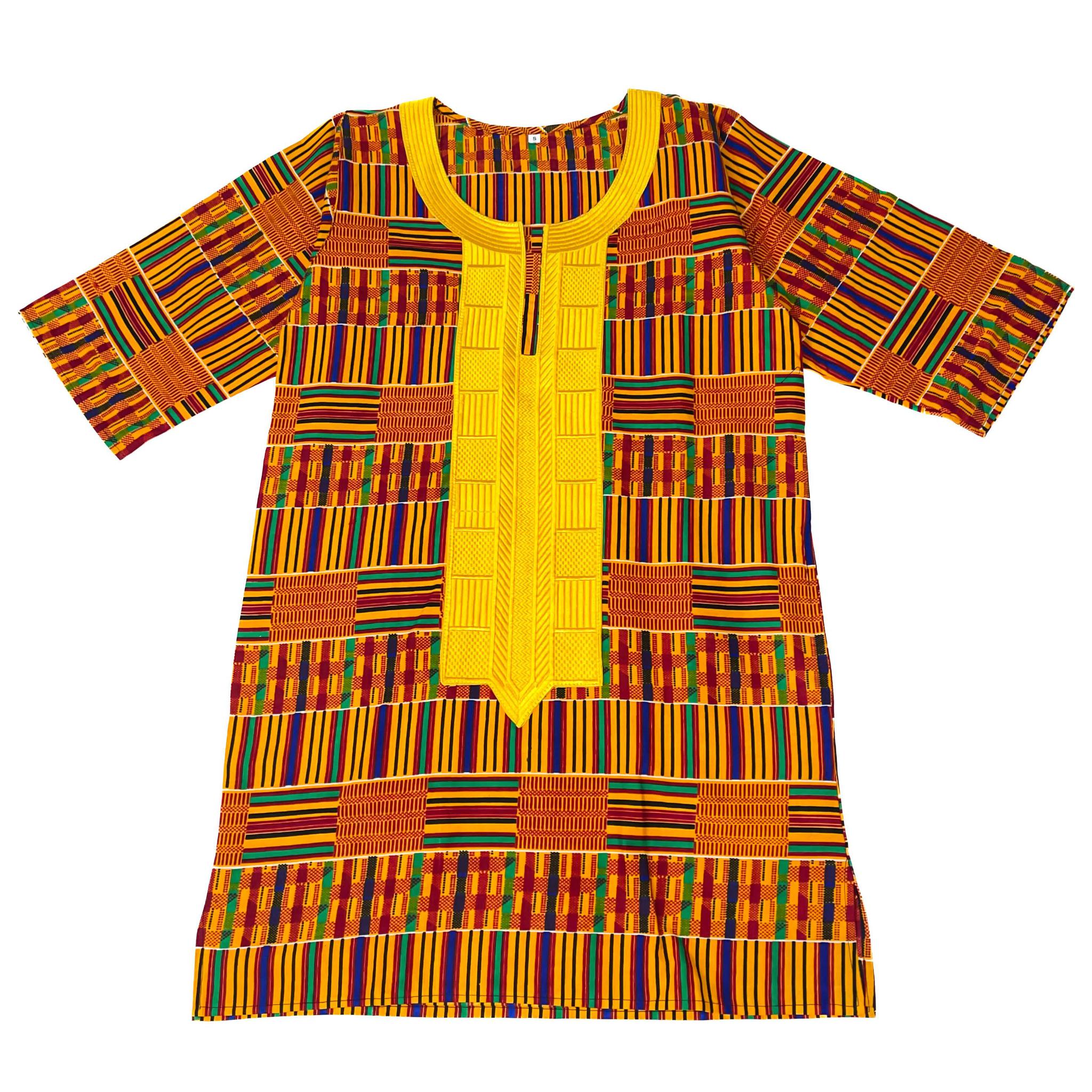 Embroidered Kente Pant Set