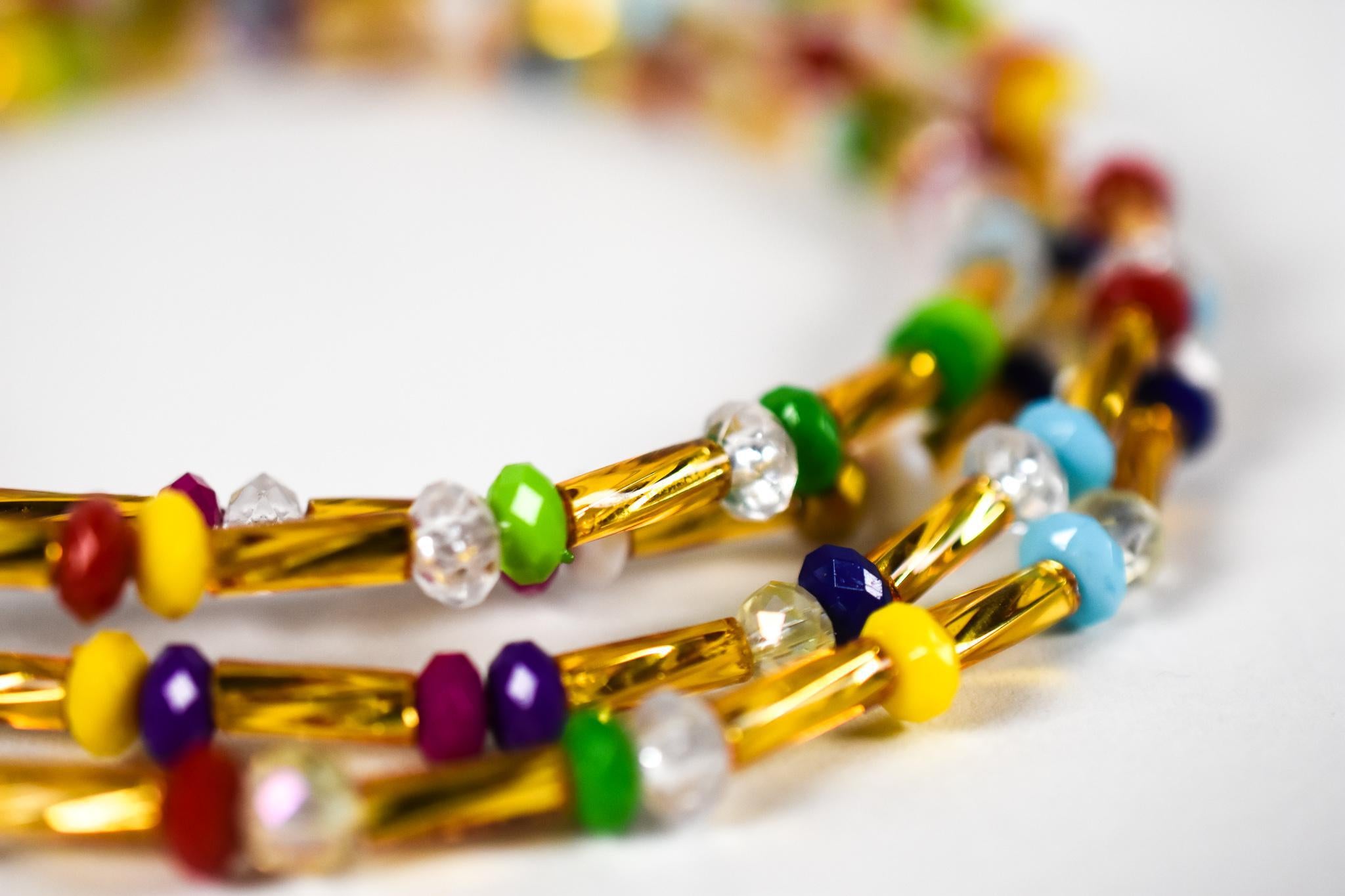 Multicolored Elastic Waist Beads