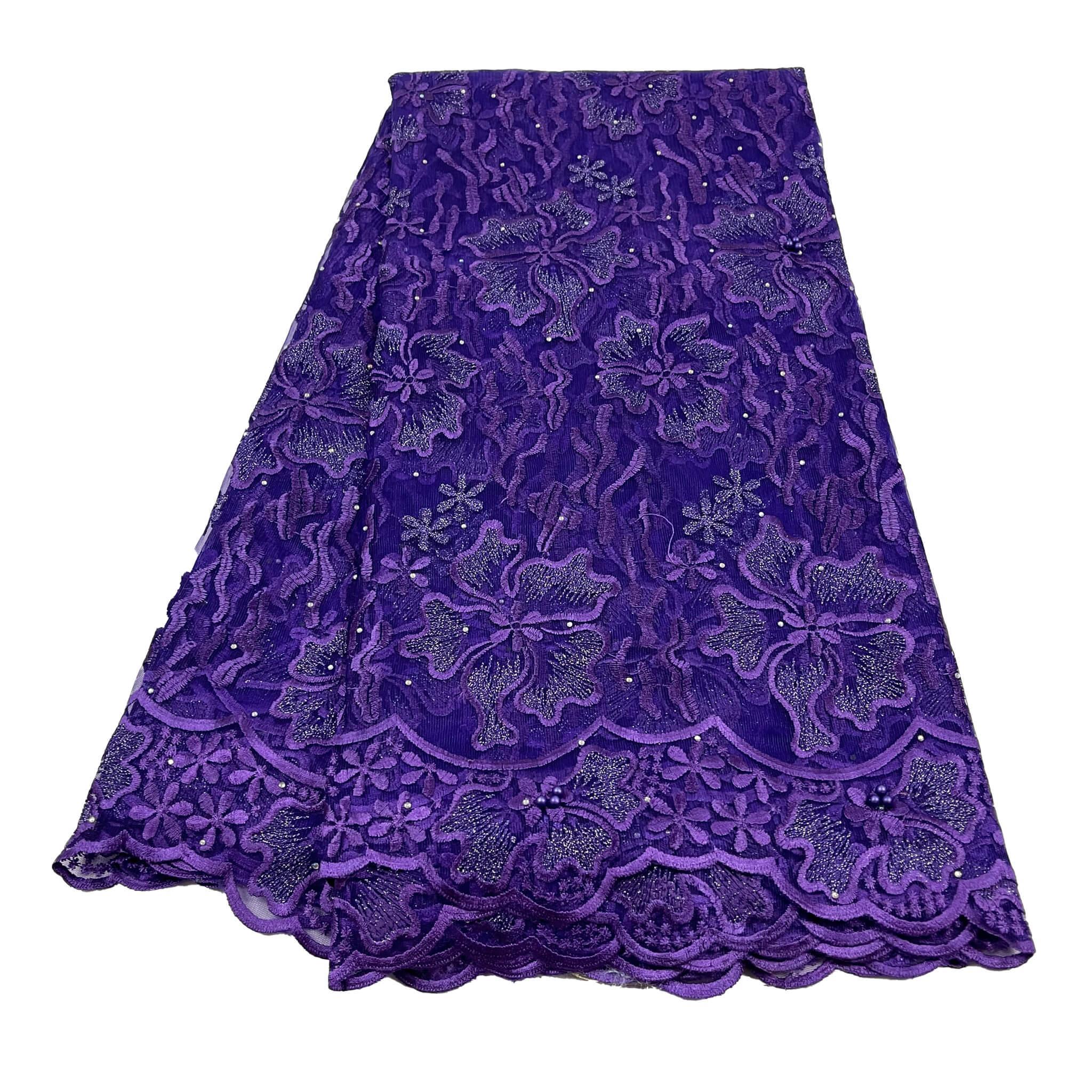 Royal Purple Net Lace