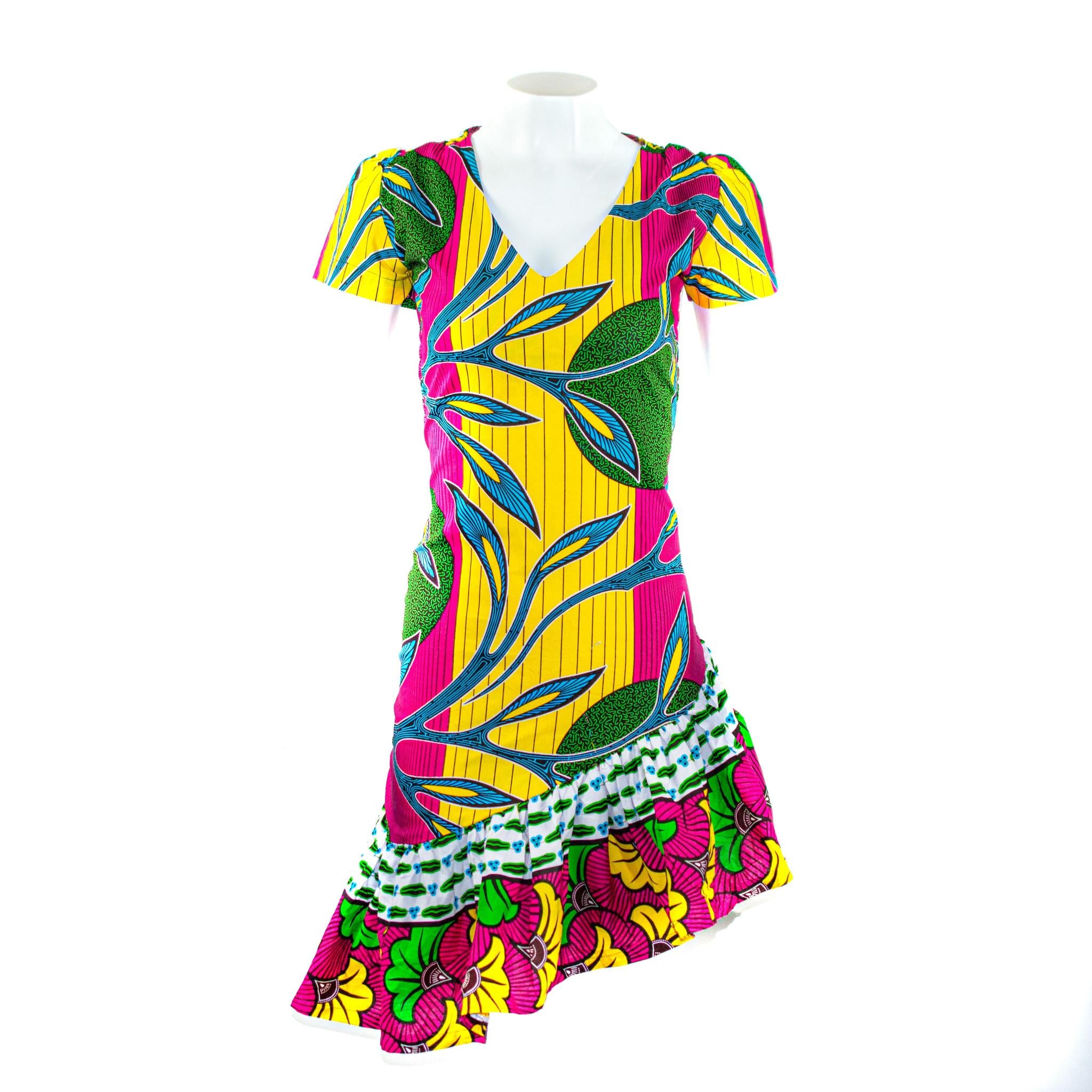 Ankara Slanted Dress