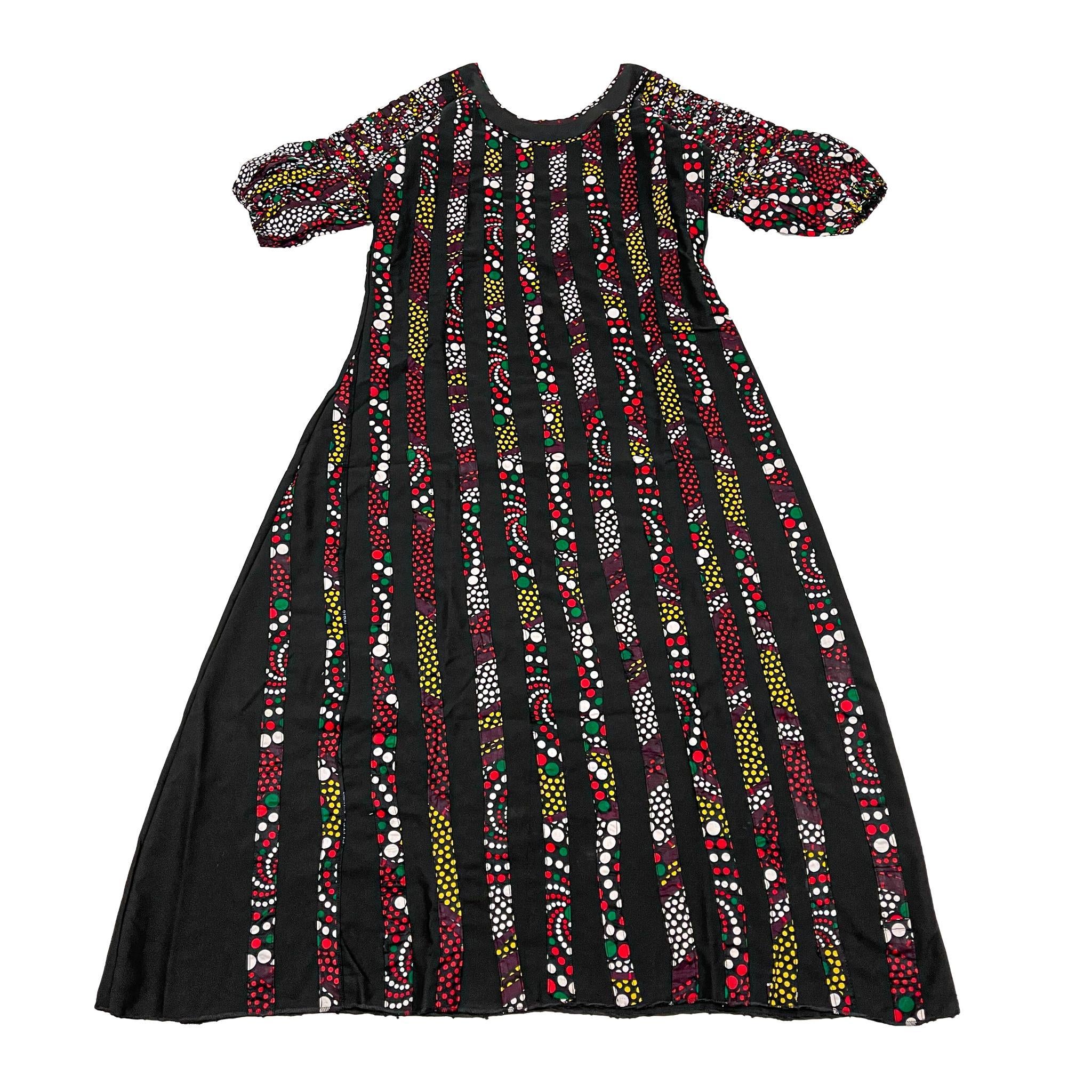 Women's Multi Ankara & Cotton Mix Dress