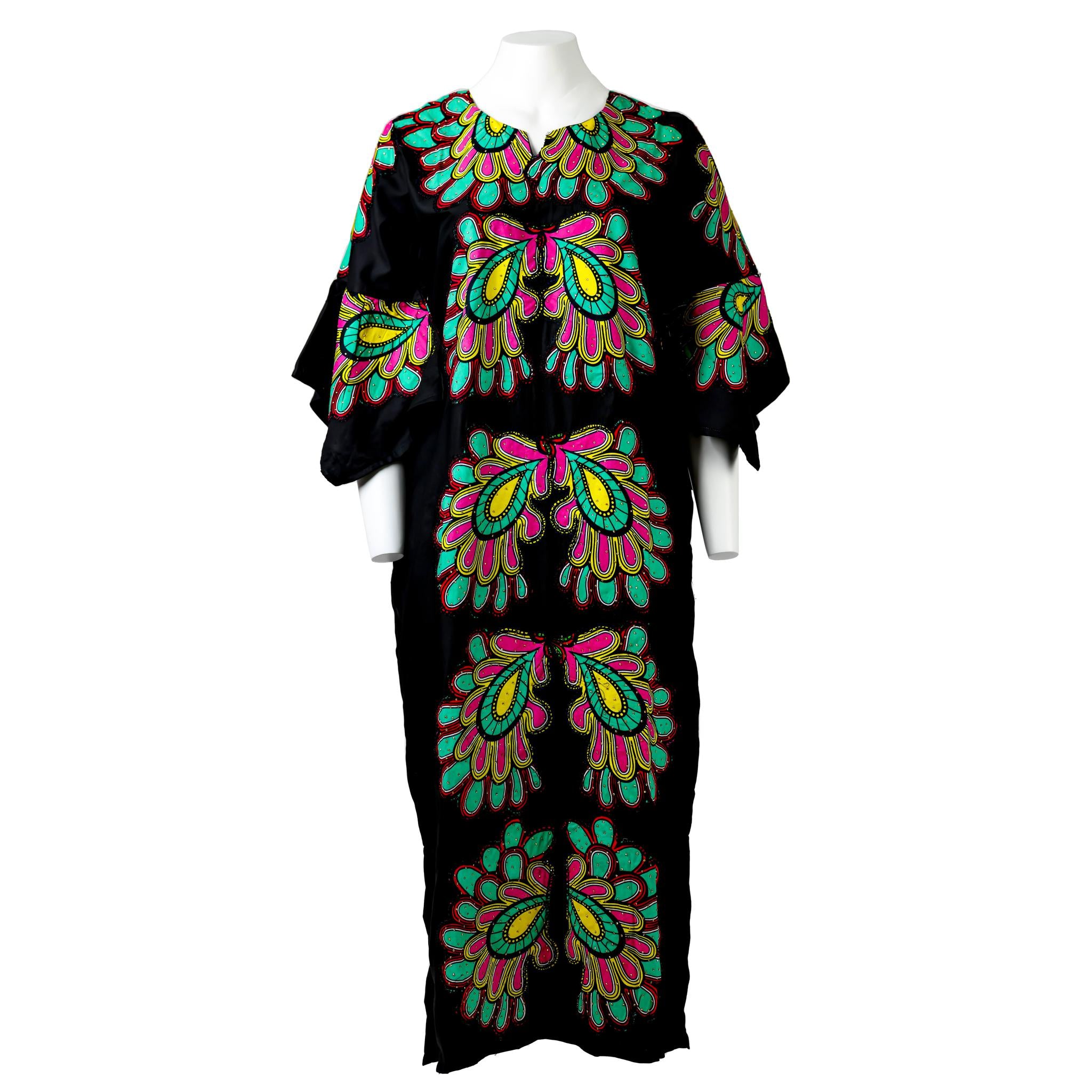 Ankara Patchwork Long Dress