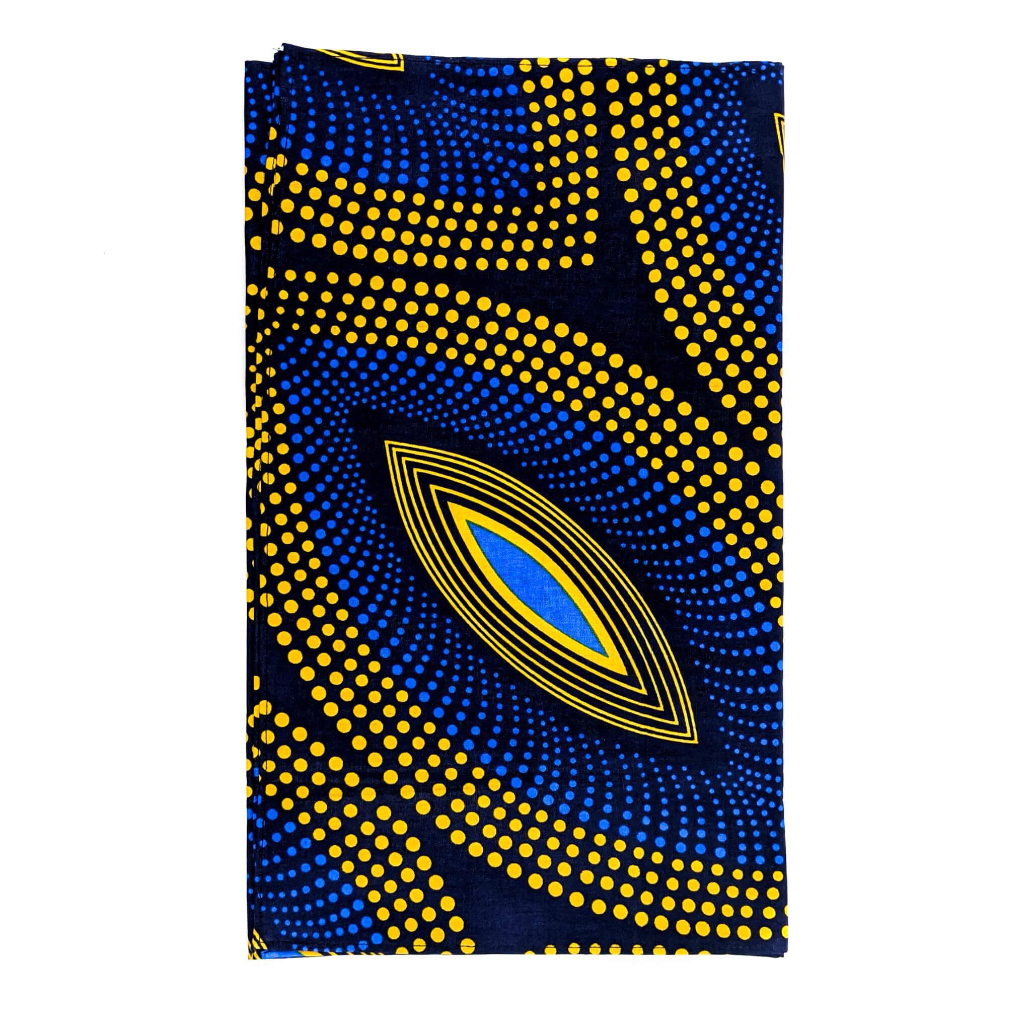 Handmade Ankara Face Mask with Head Scarf & Disposal Filters