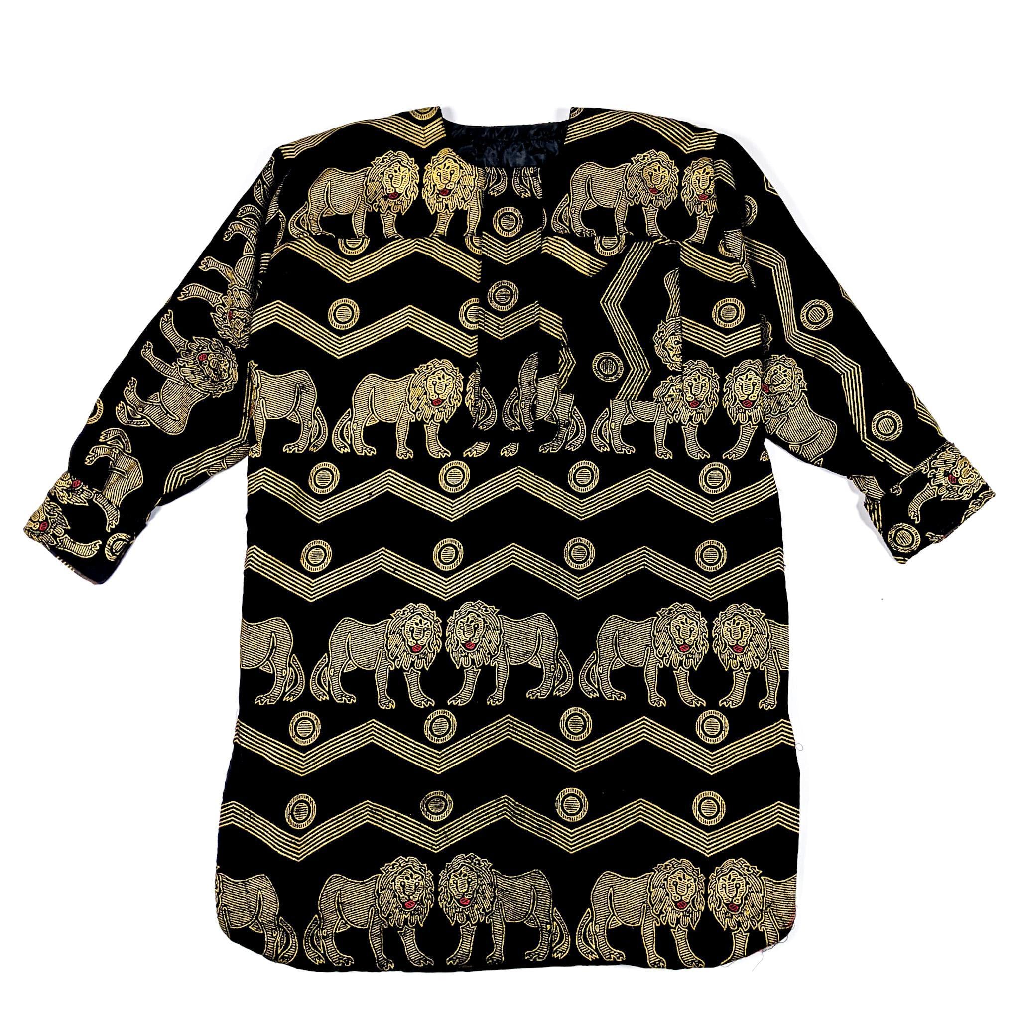 Black & Red Long Sleeve Traditional Nigerian Isiagu