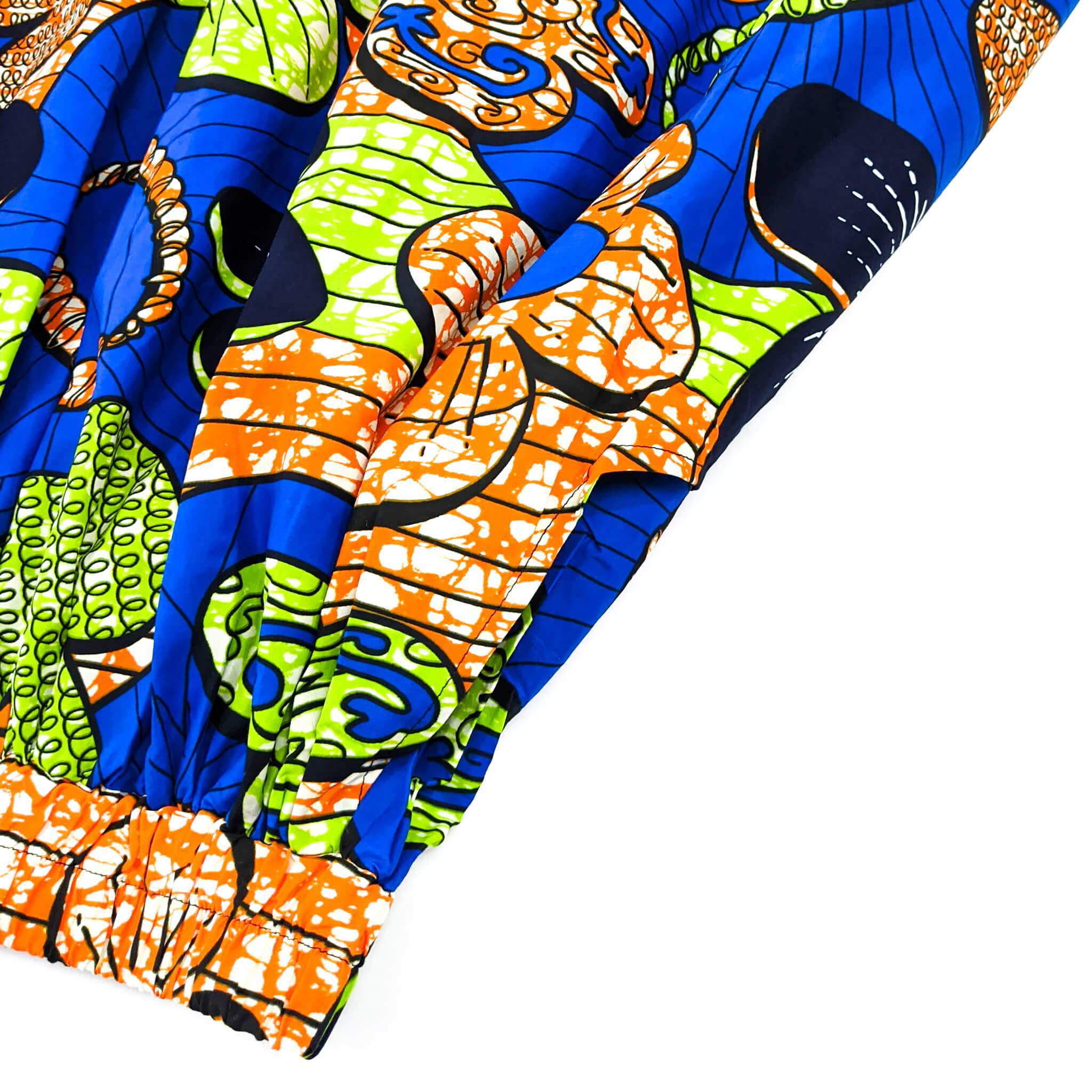 Handmade Multi Ankara Print Midi Skirt
