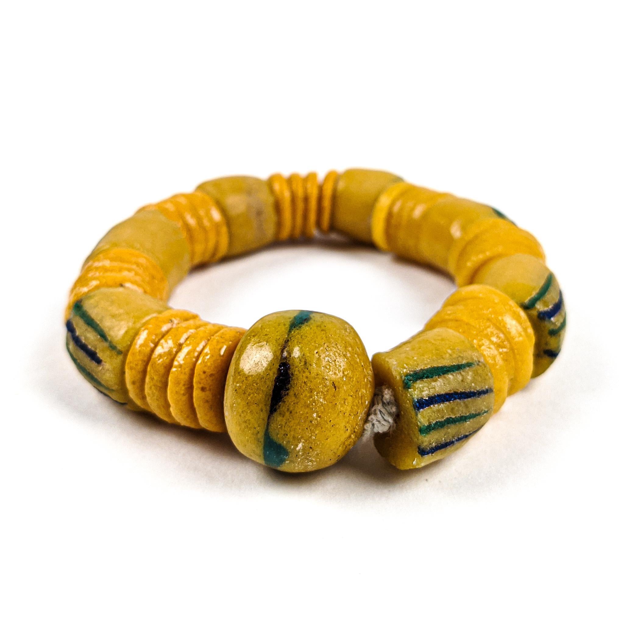 Ghanaian Krobo Bead Necklace and Bracelet (Heavy Set)