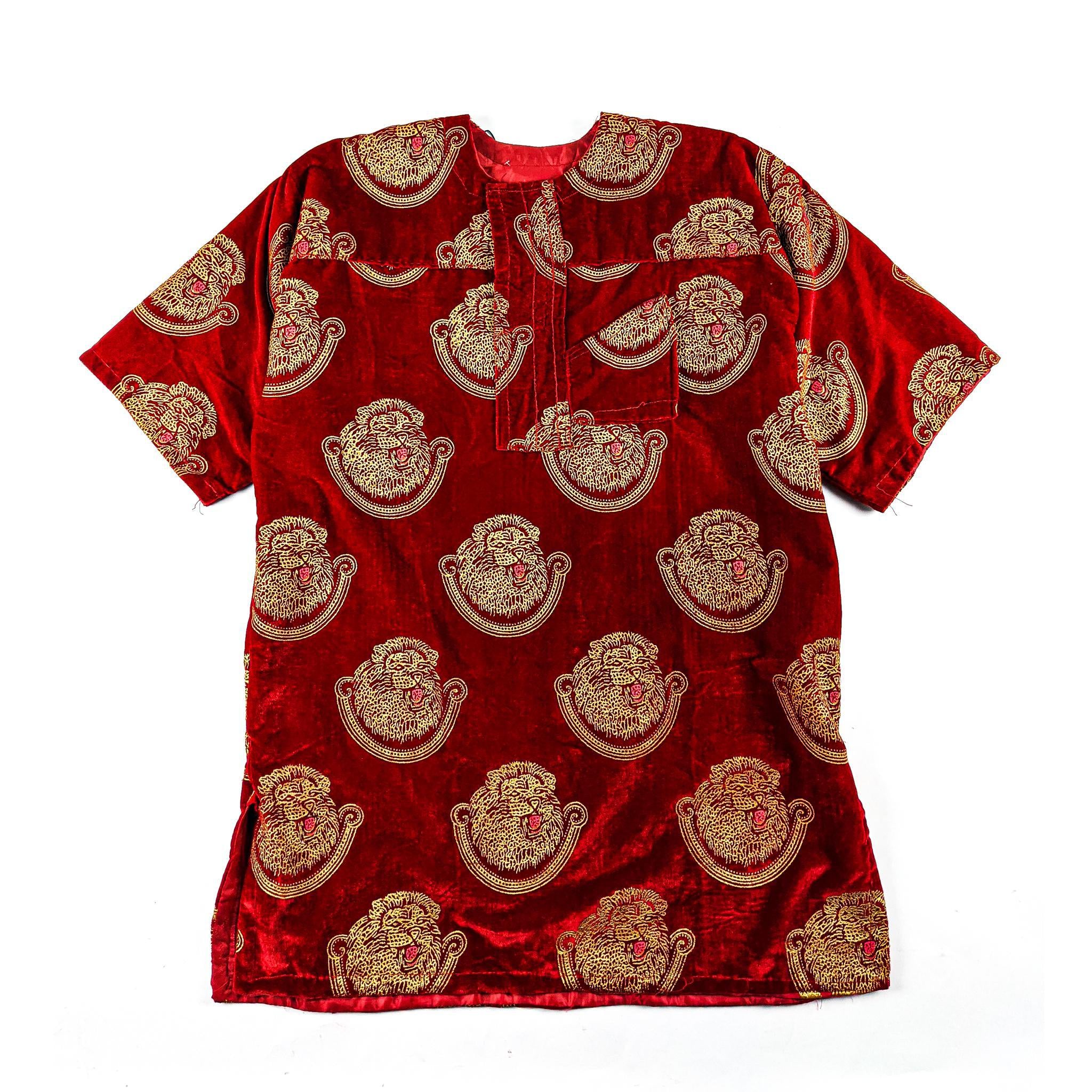 Red & Green Traditional Nigerian Isiagu