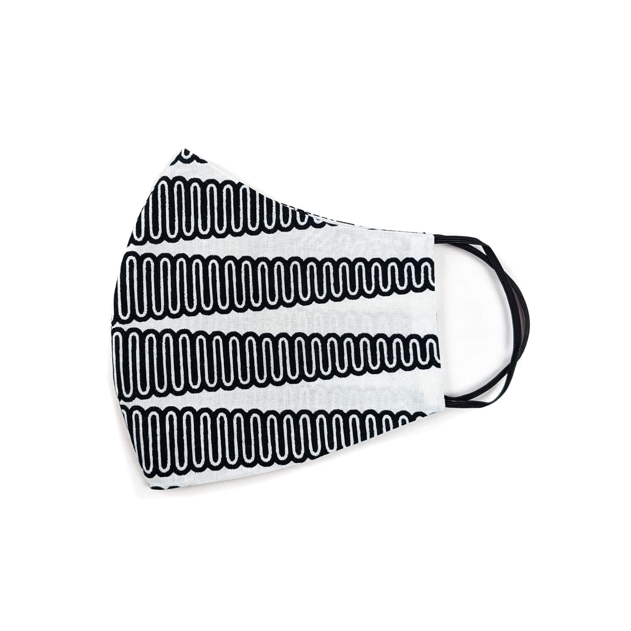 Handmade Ankara Face Mask with Head Scarf & Disposal Filters