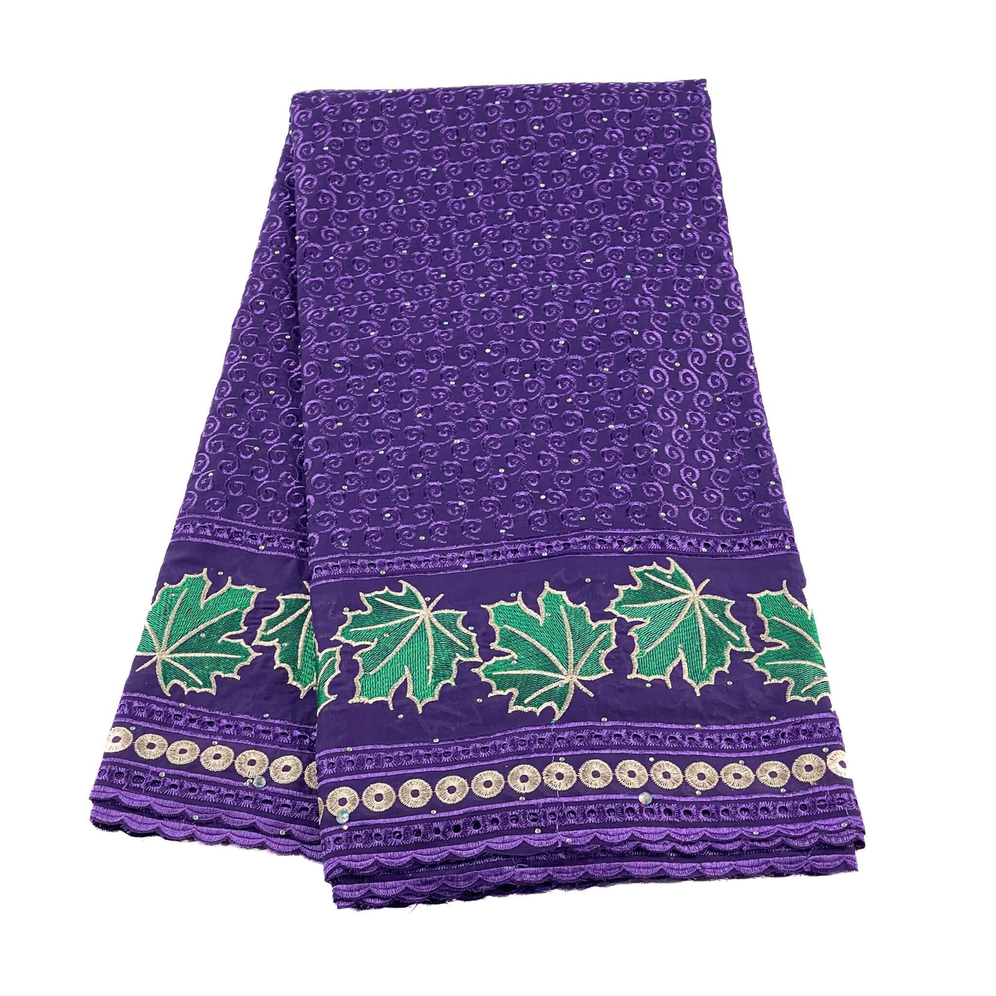 Purple Cotton Dry Lace