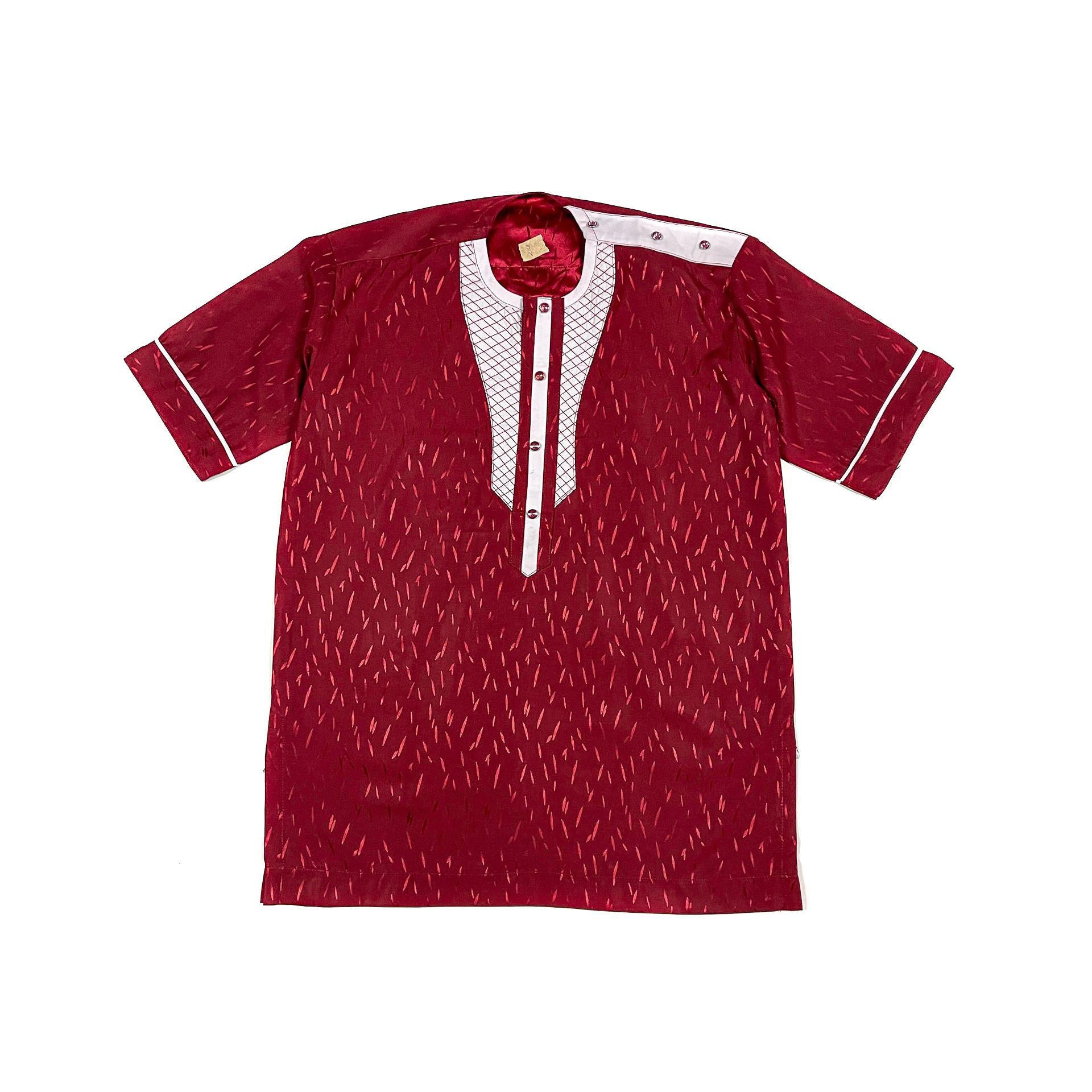 Red & White Short Sleeve Set