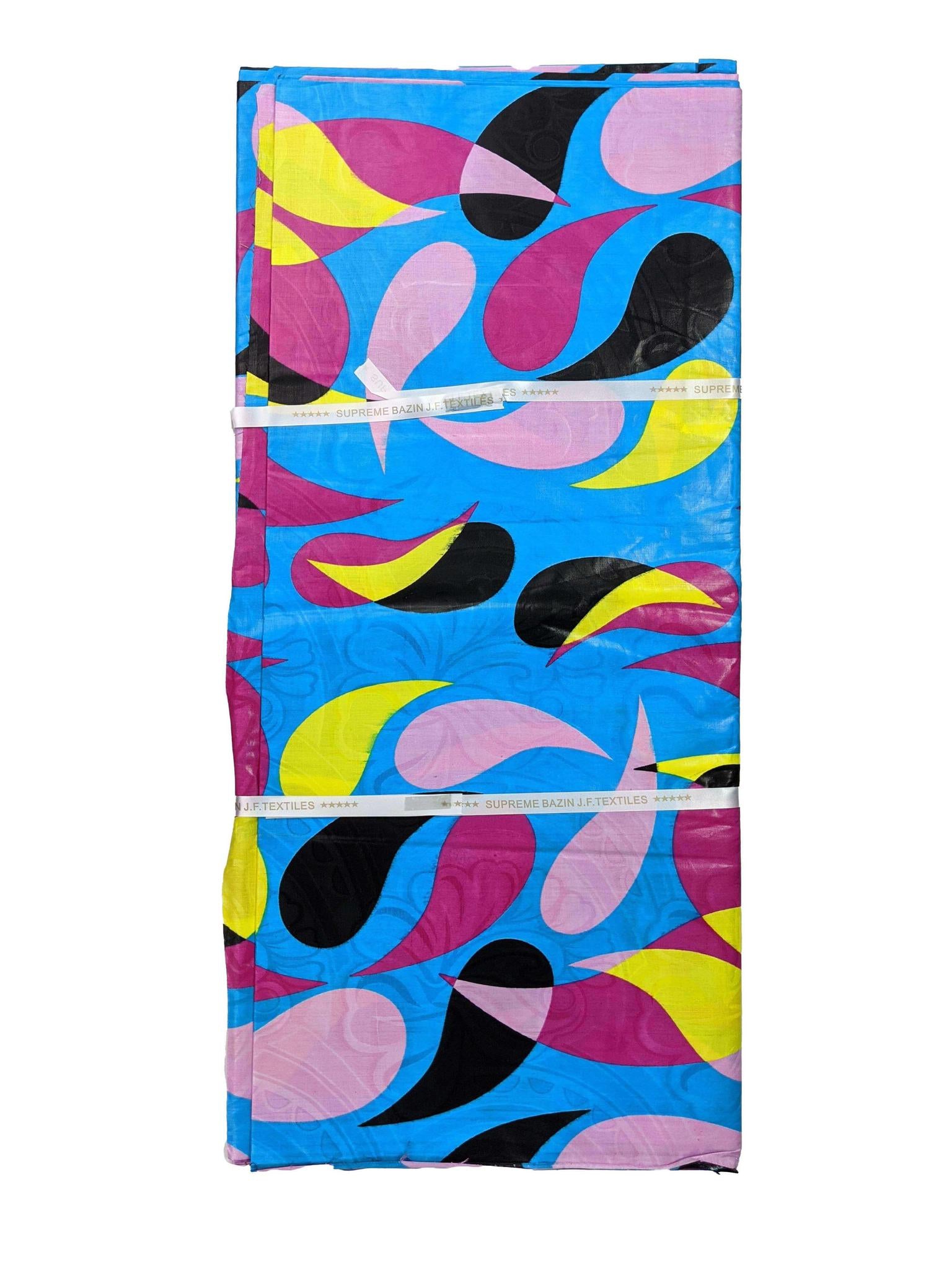 Multicolored Petal Bazin J.F Textiles