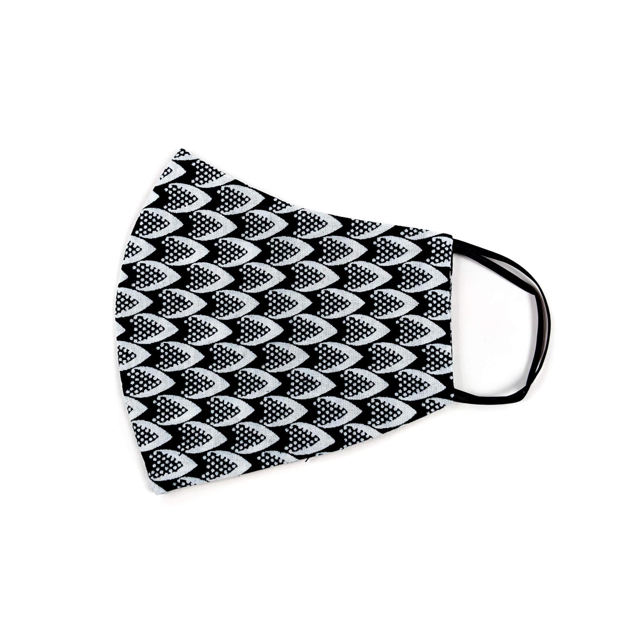 Handmade Ankara Face Mask with Head Scarf & Disposal Filters