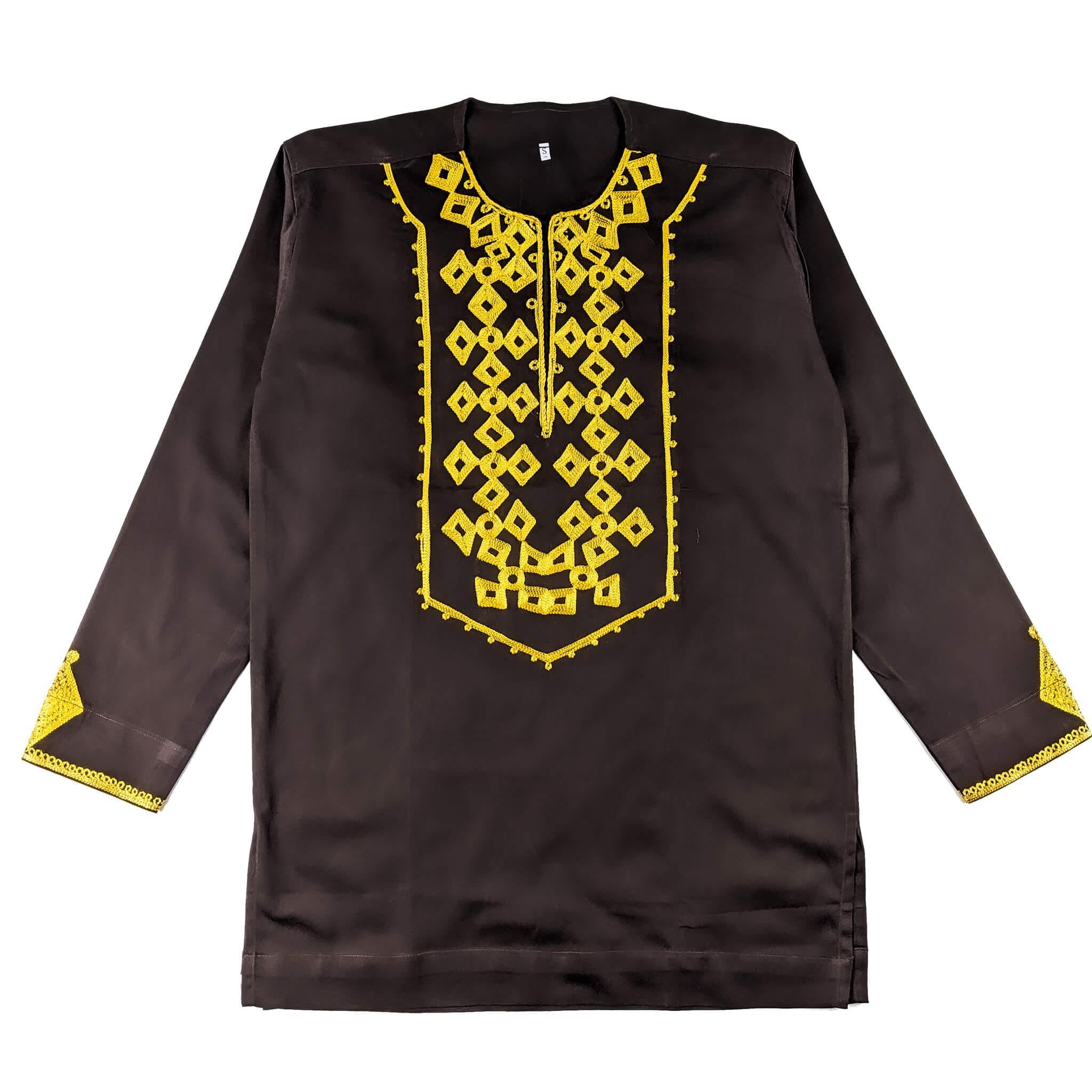 Brown Men’s Long-sleeve Top