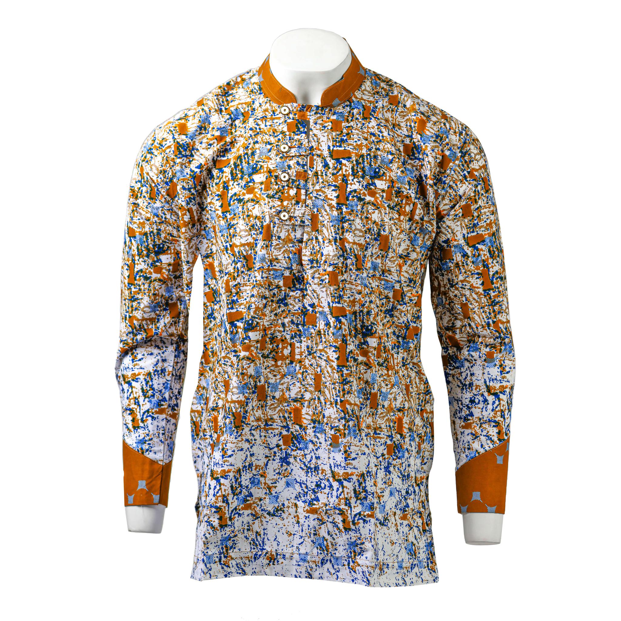 Yellow Print Long Sleeve Top