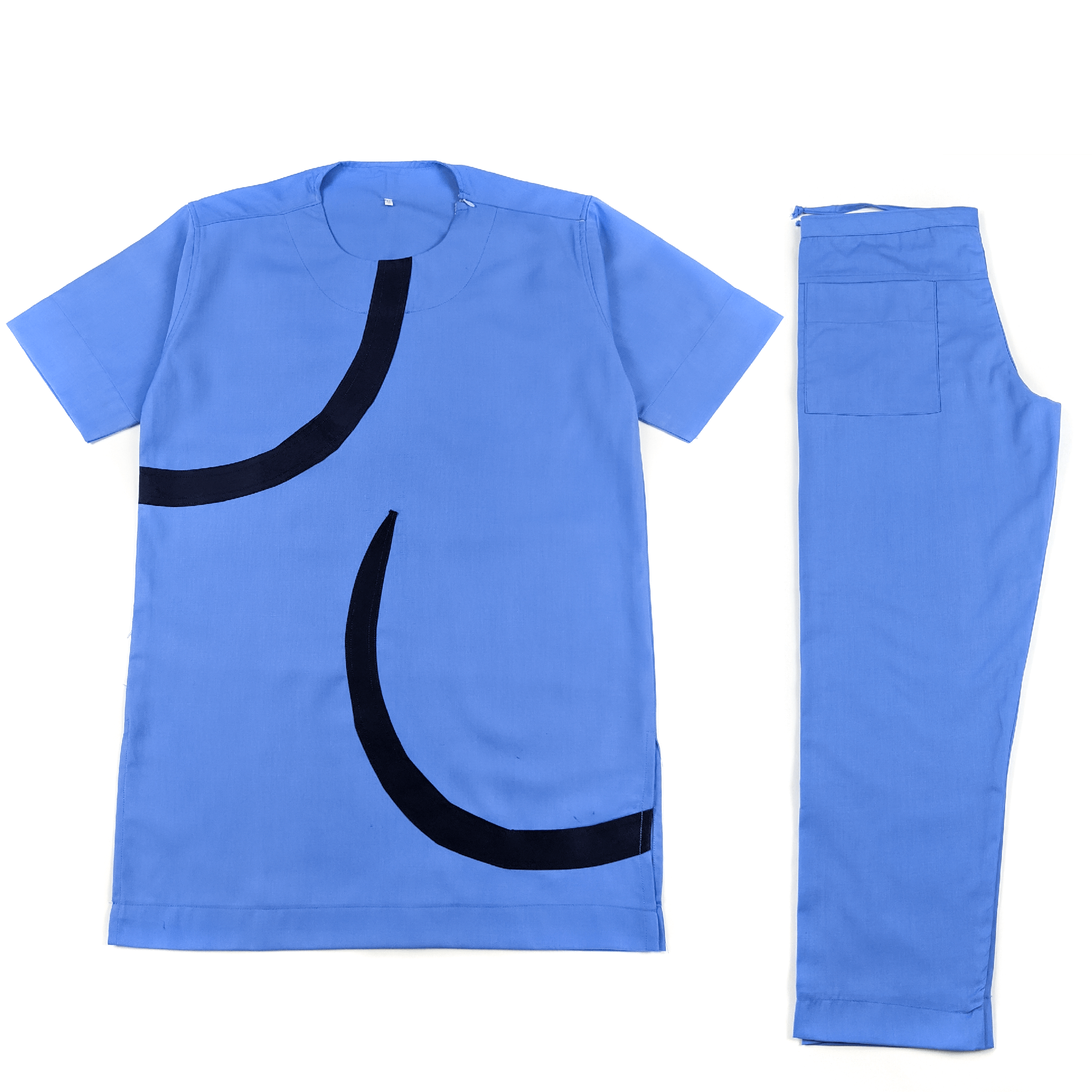 Blue Short Sleeve Set