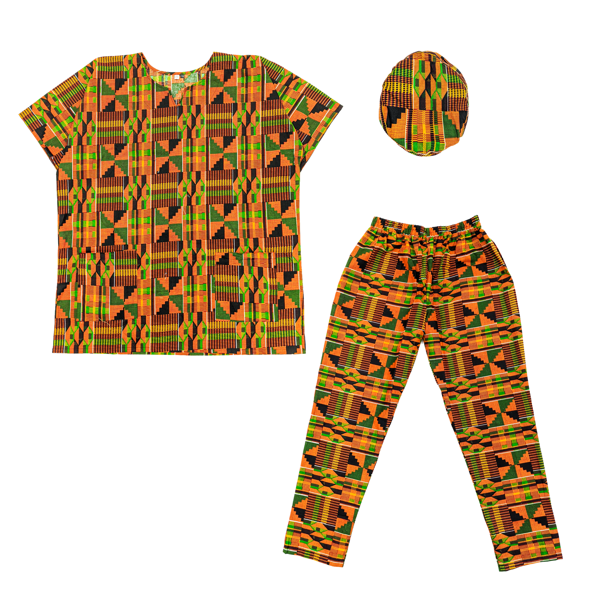 Kente Pant/cap Set