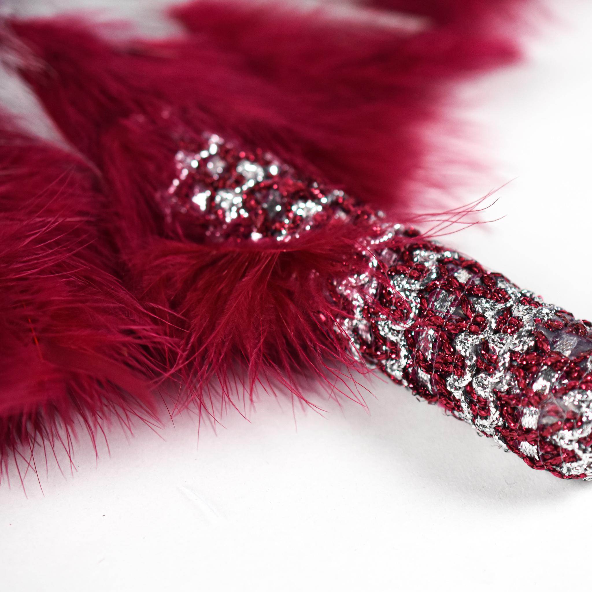 Wine Traditional Wedding Hand Fan